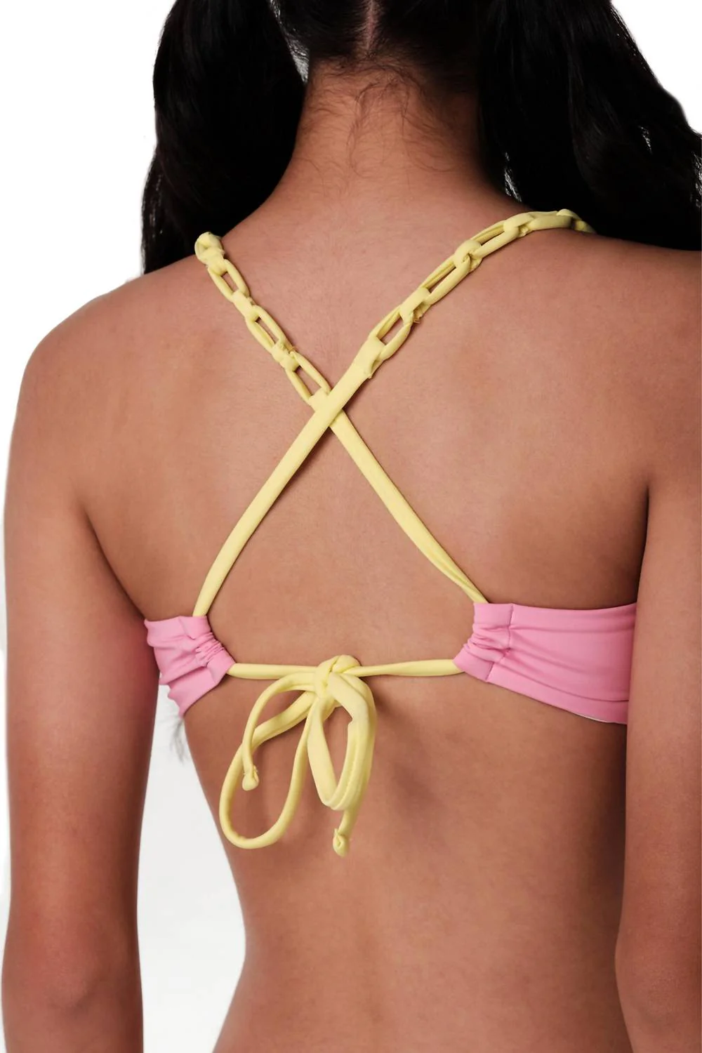 Girl's Coco Scoop Bikini Set In Pink - Image 3