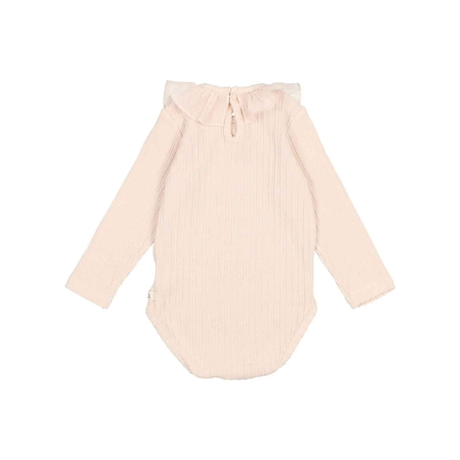 Girl's Girly Bodysuit In Cream Pink - Image 2