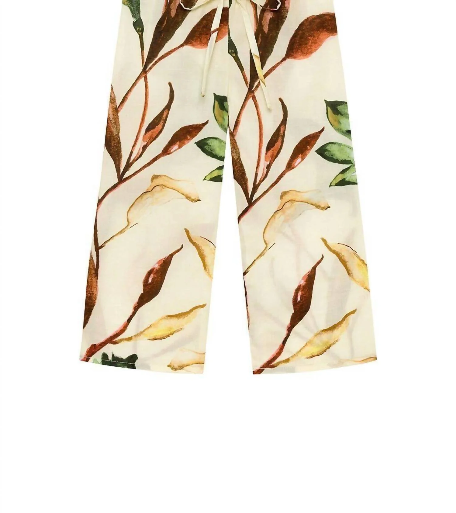 Girl's Mini Drawstring Wide-Leg Pant In Rooted Floral