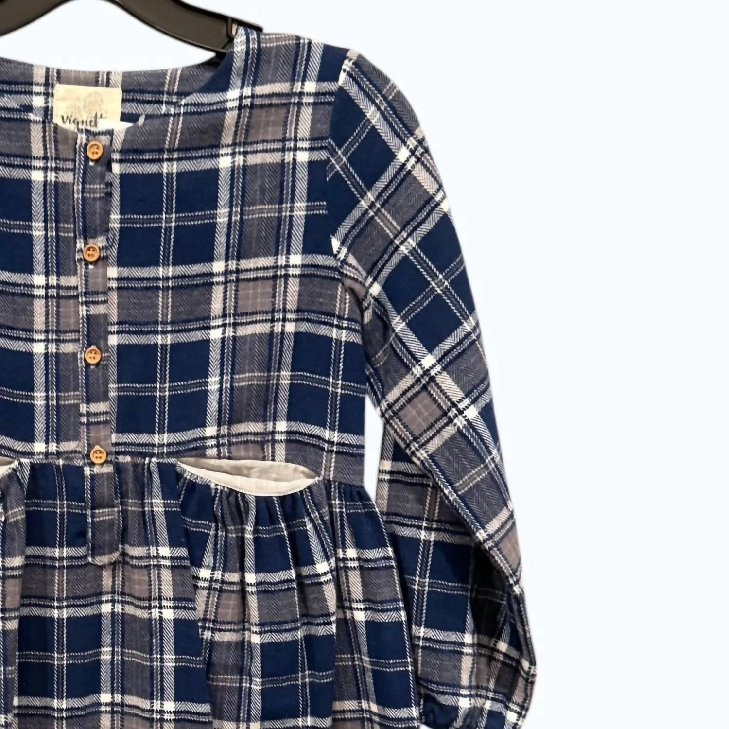 Girl's Niki Dress In Plaid - Image 2