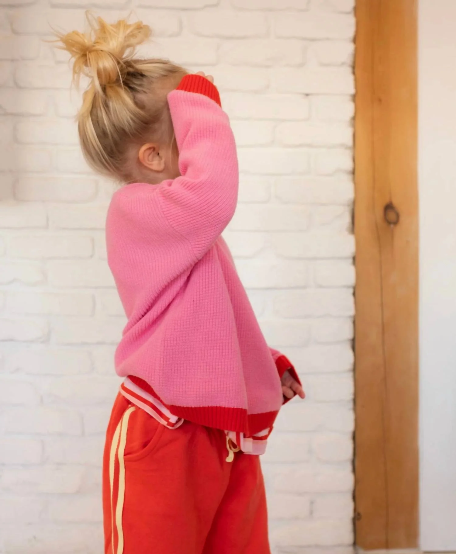 Girl's Strawberry Jam Pullover In Pink - Image 5