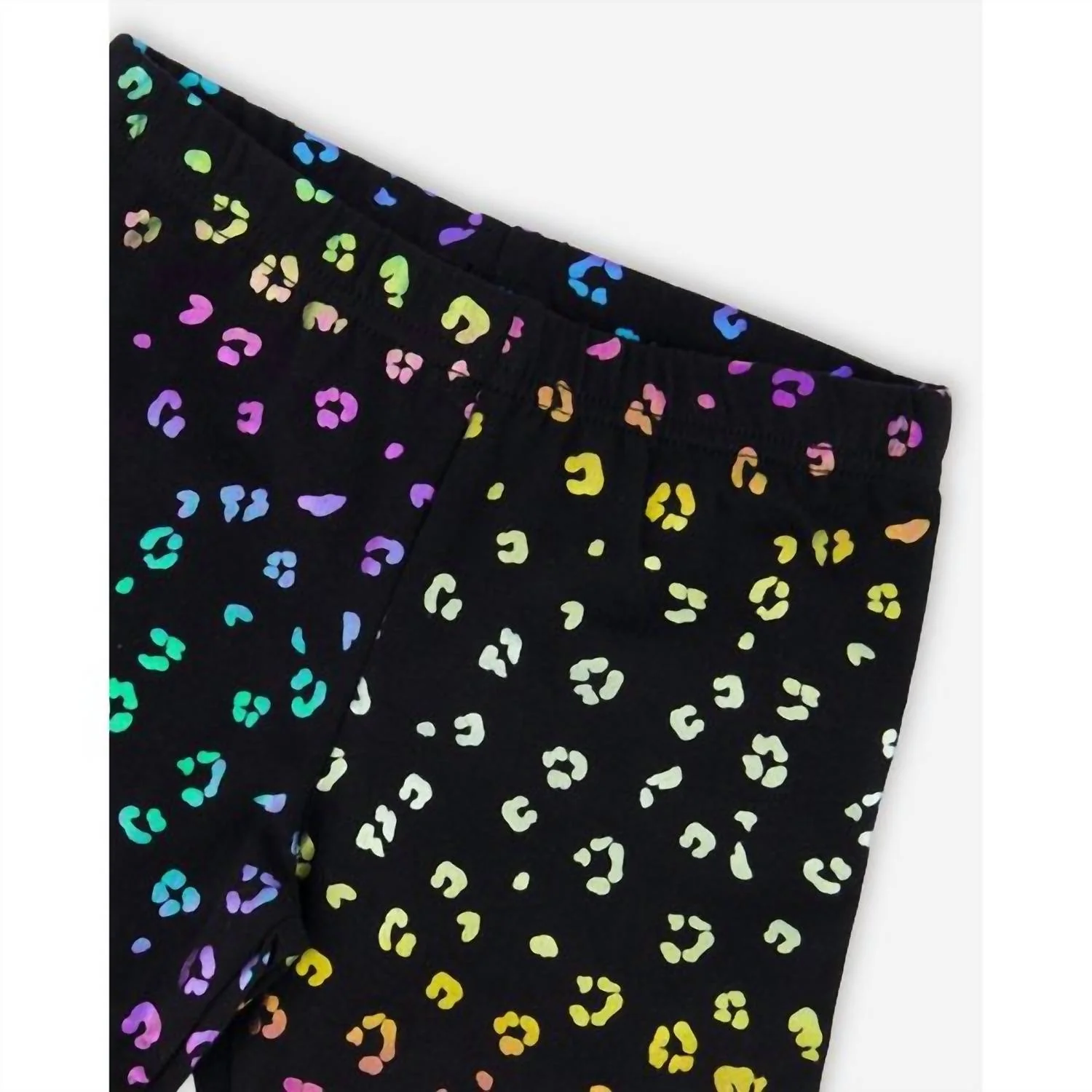 Girl's Stretch Leggings In Leopard - Image 3