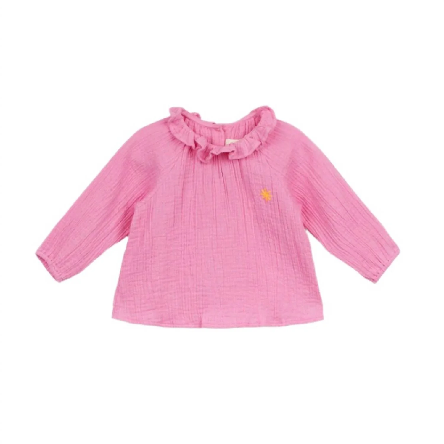 Girl's Toddler Double Voile Blouse In Rose