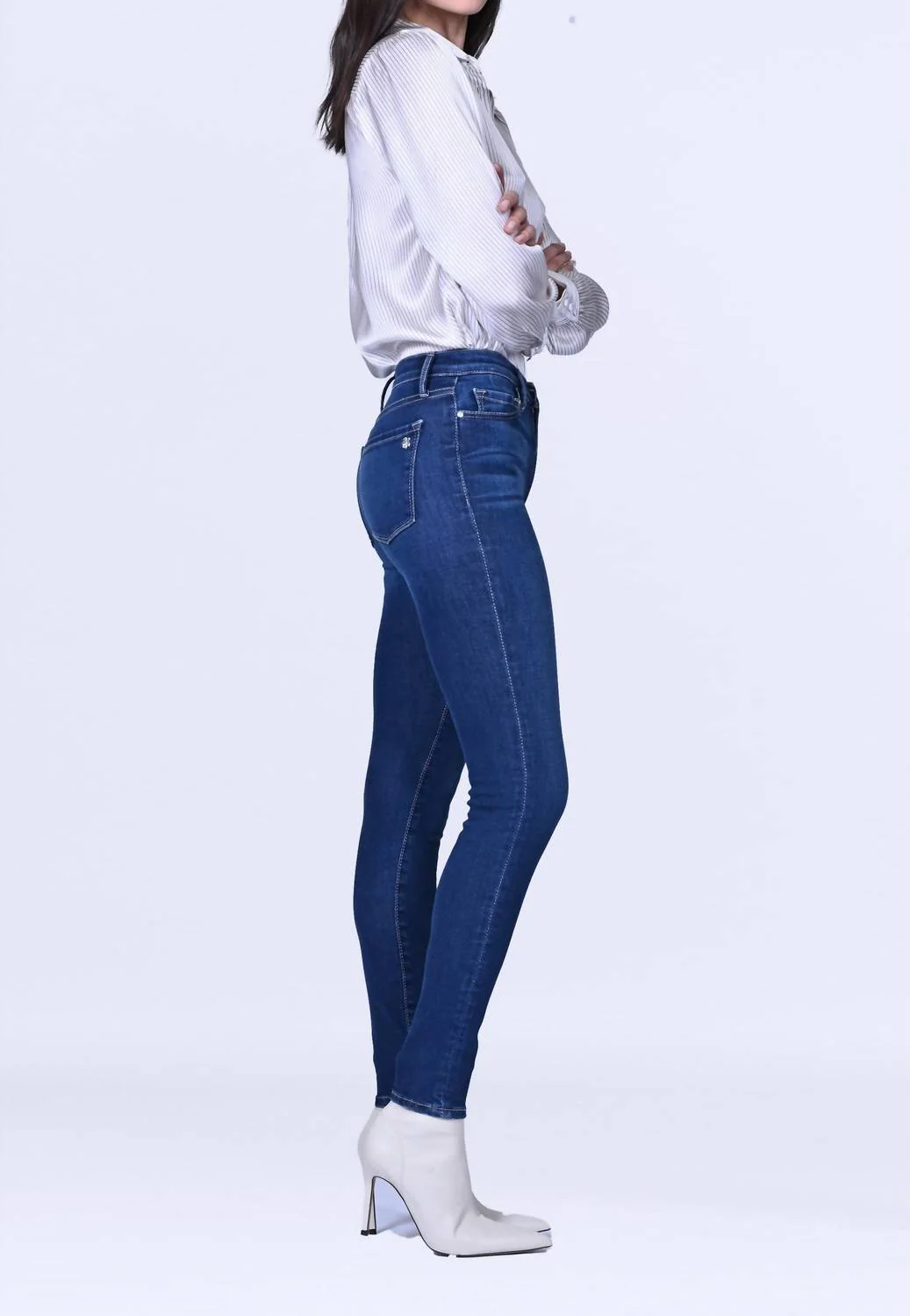Gisele High Rise Skinny Jean In Sweet Dreams - Image 2