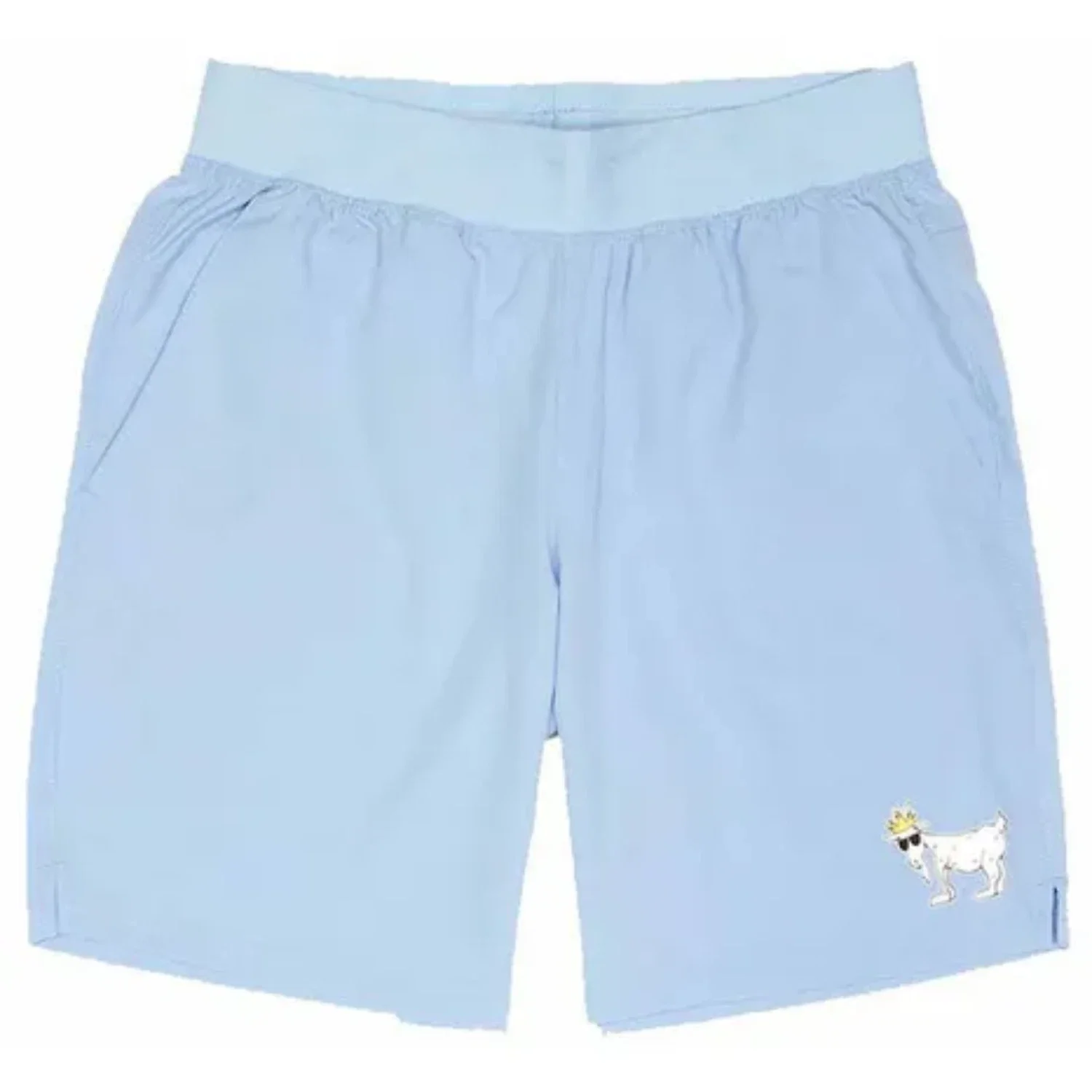 Goat USA Shorts Womens Blue Stretch Logo Graphic Elastic Waist DSGL124 - Image 5