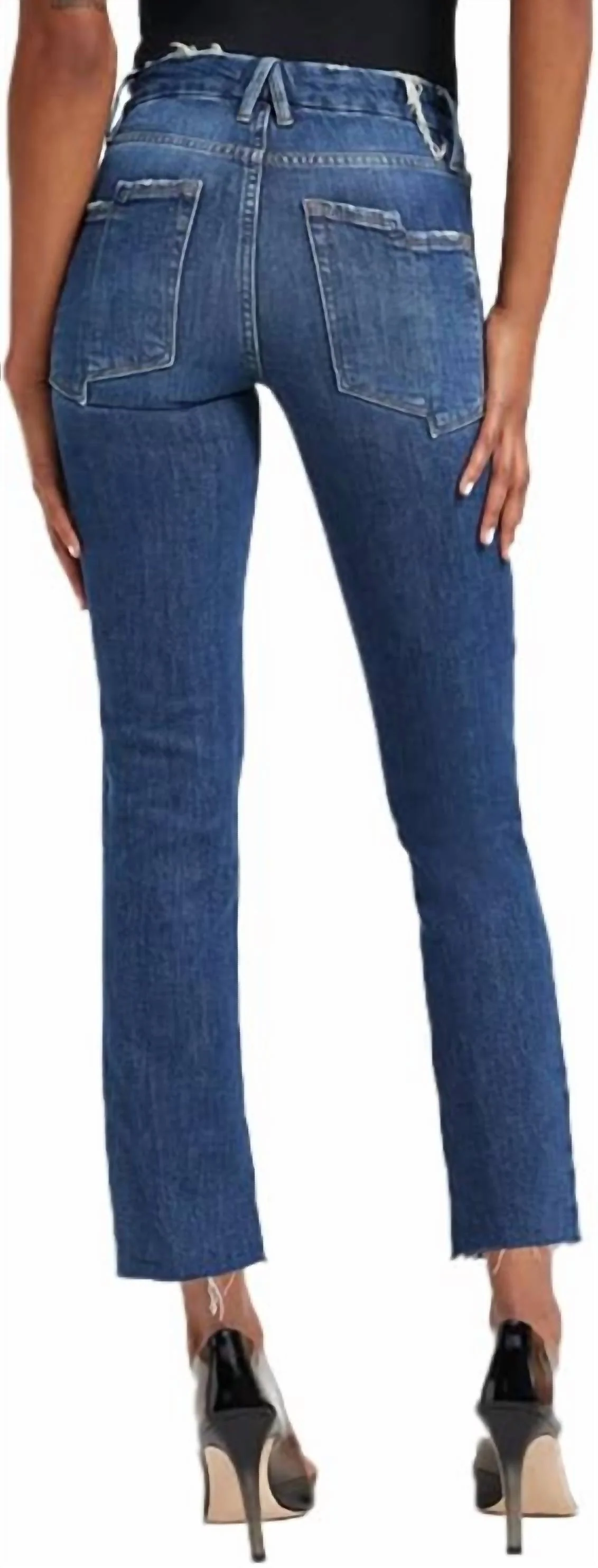 Good Straight Split Pocket Jeans In Indigo - Image 3