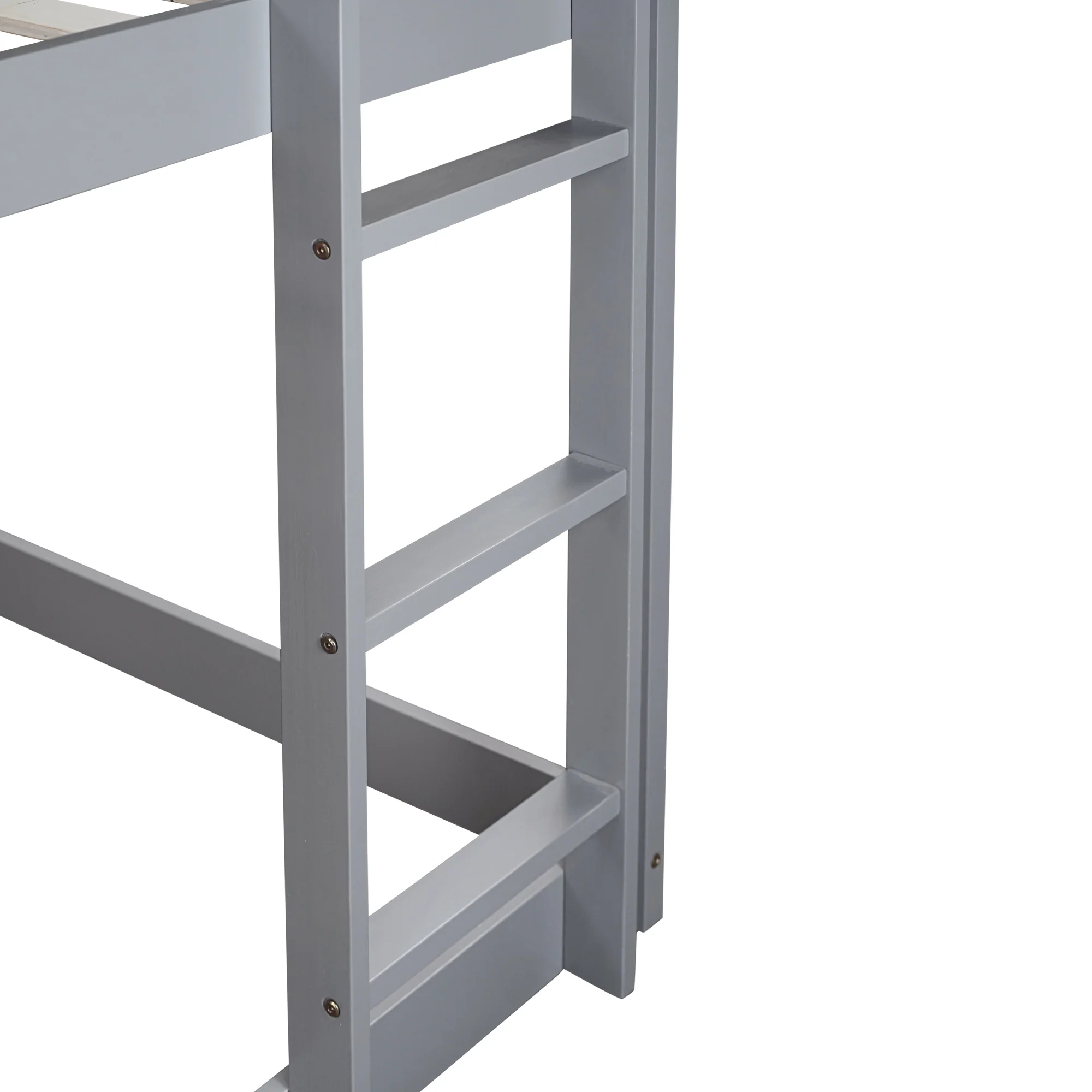 GOODSILO Premium House Shaped Twin Over Twin Floor Bunk Bed - Image 4