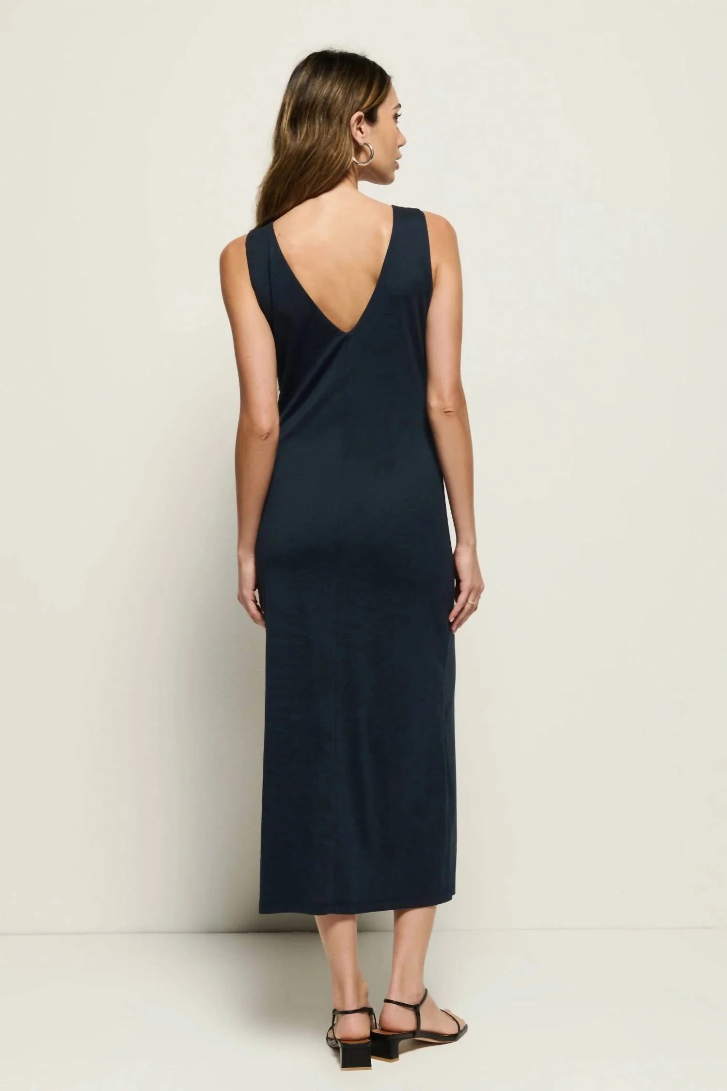 Gracie Tank Dress In Navy Night Sky - Image 3