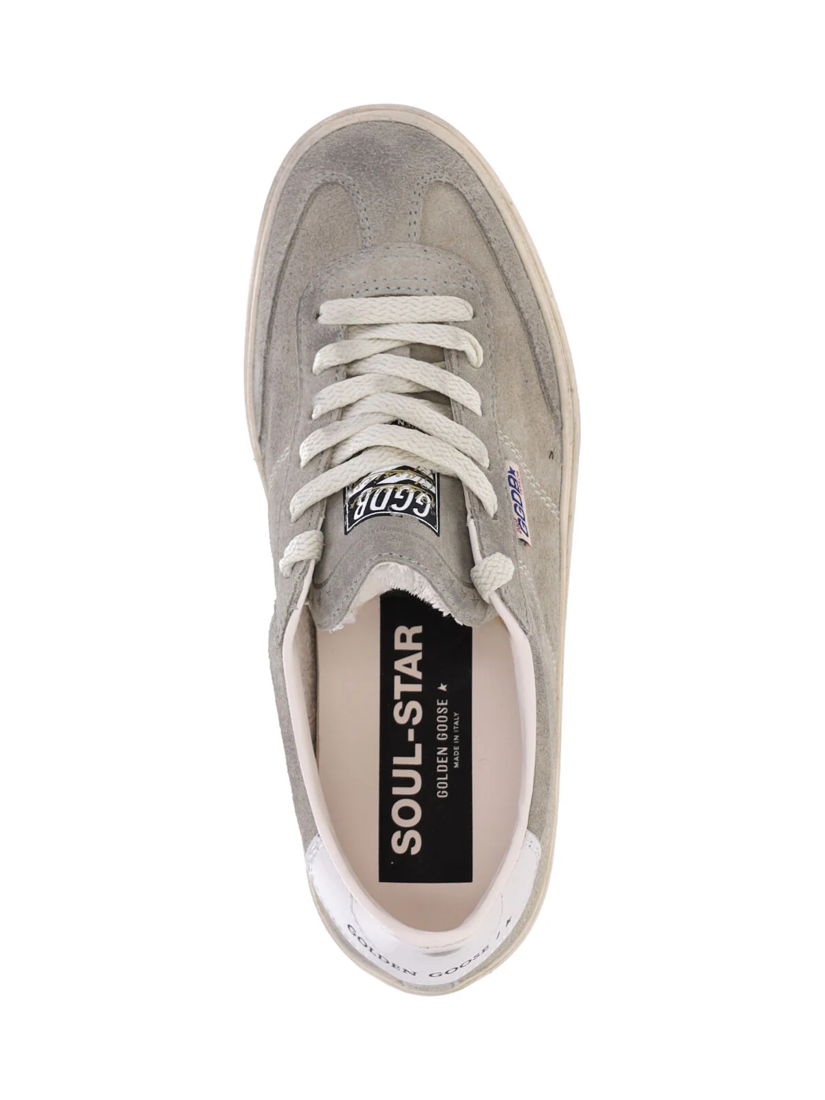 Gray Soul Star Worn Suede Sneakers - Image 5
