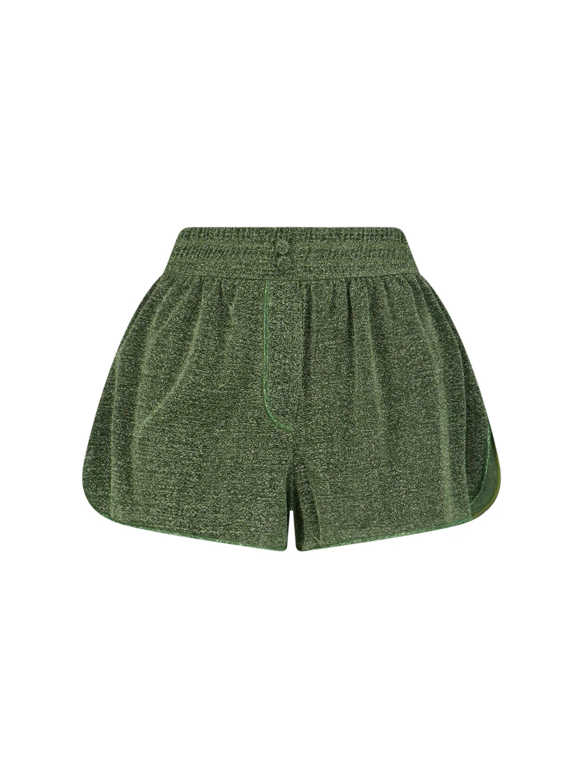Green Lumière Semi-Transparent Metallic Shorts