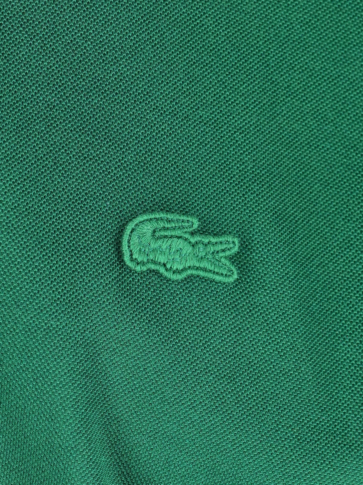 Green Silk Piqué Classic Polo Shirt - Image 3