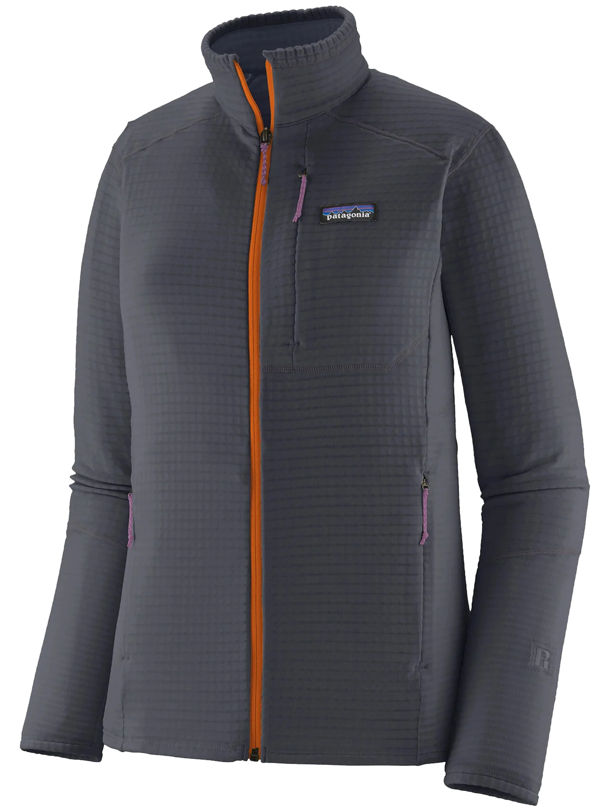 Grey R1 Jkt Fitted Grid Active Jacket