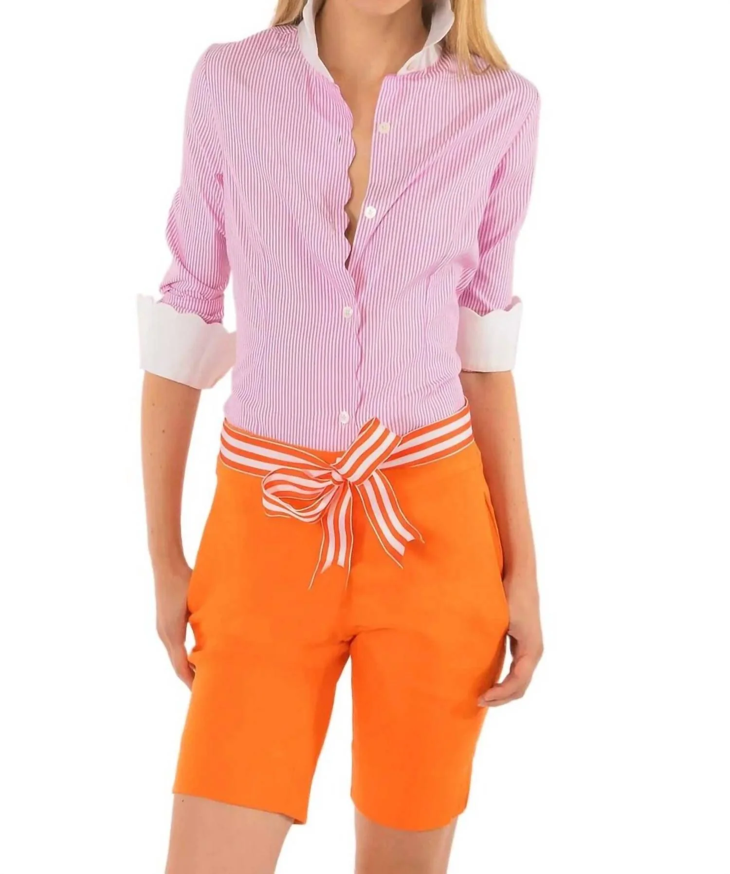 Gripeless Bermuda Short In Orange