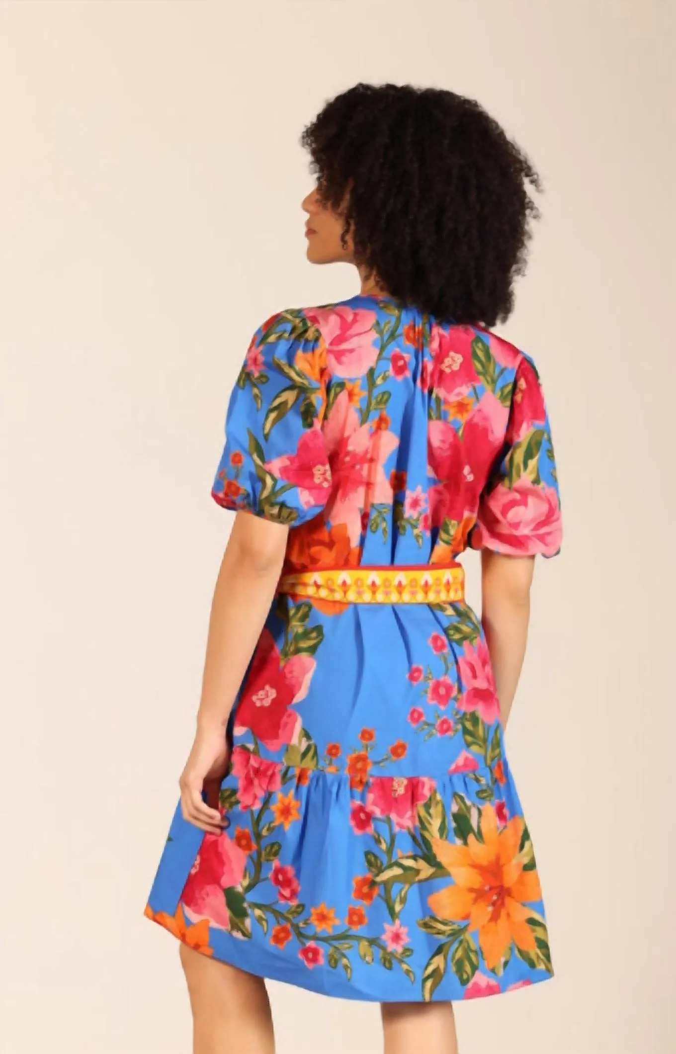 Gwen Mini Dress In Capri Blossoms - Image 2