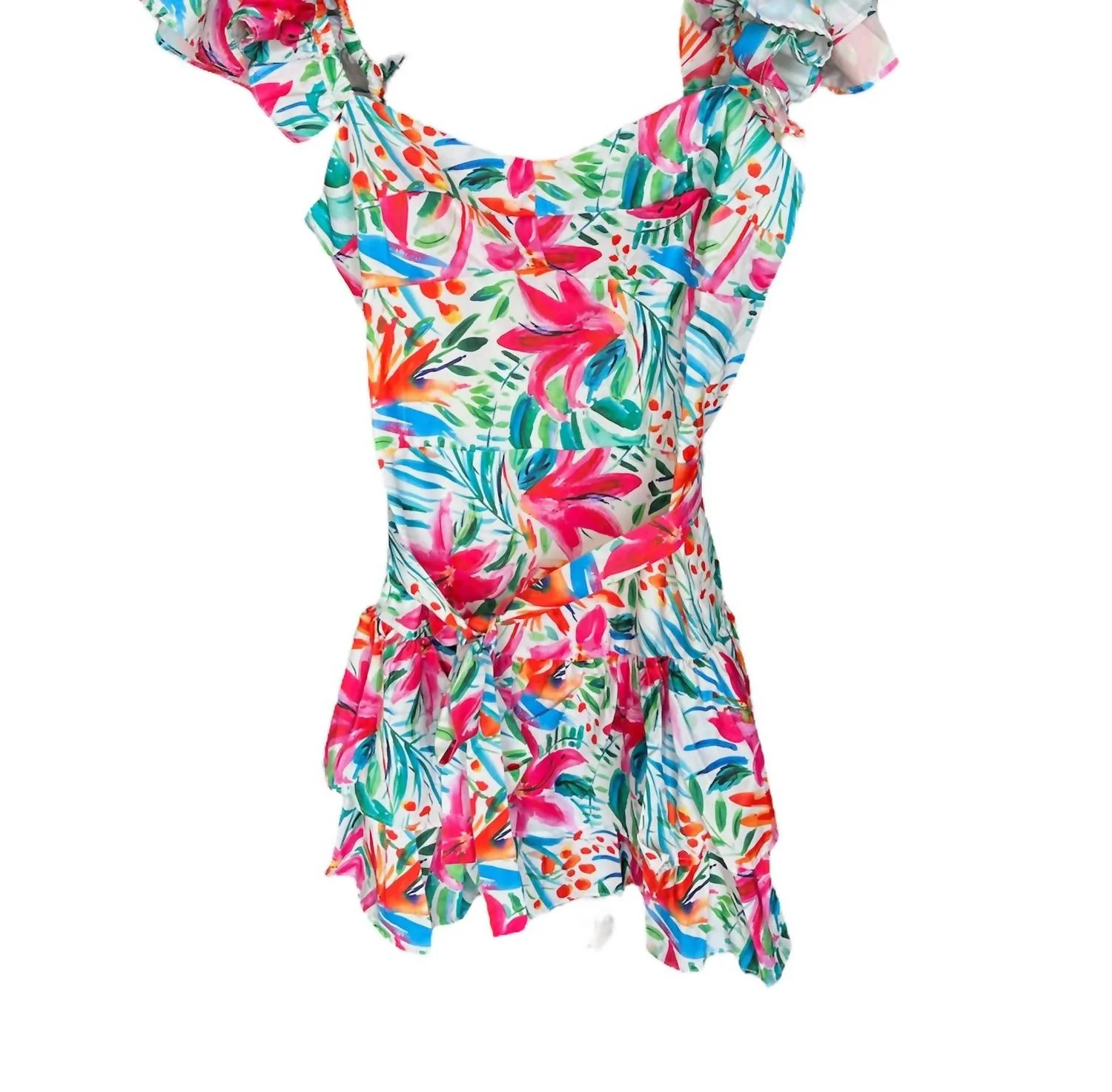 Hailey Romper In Tropicana - Image 4