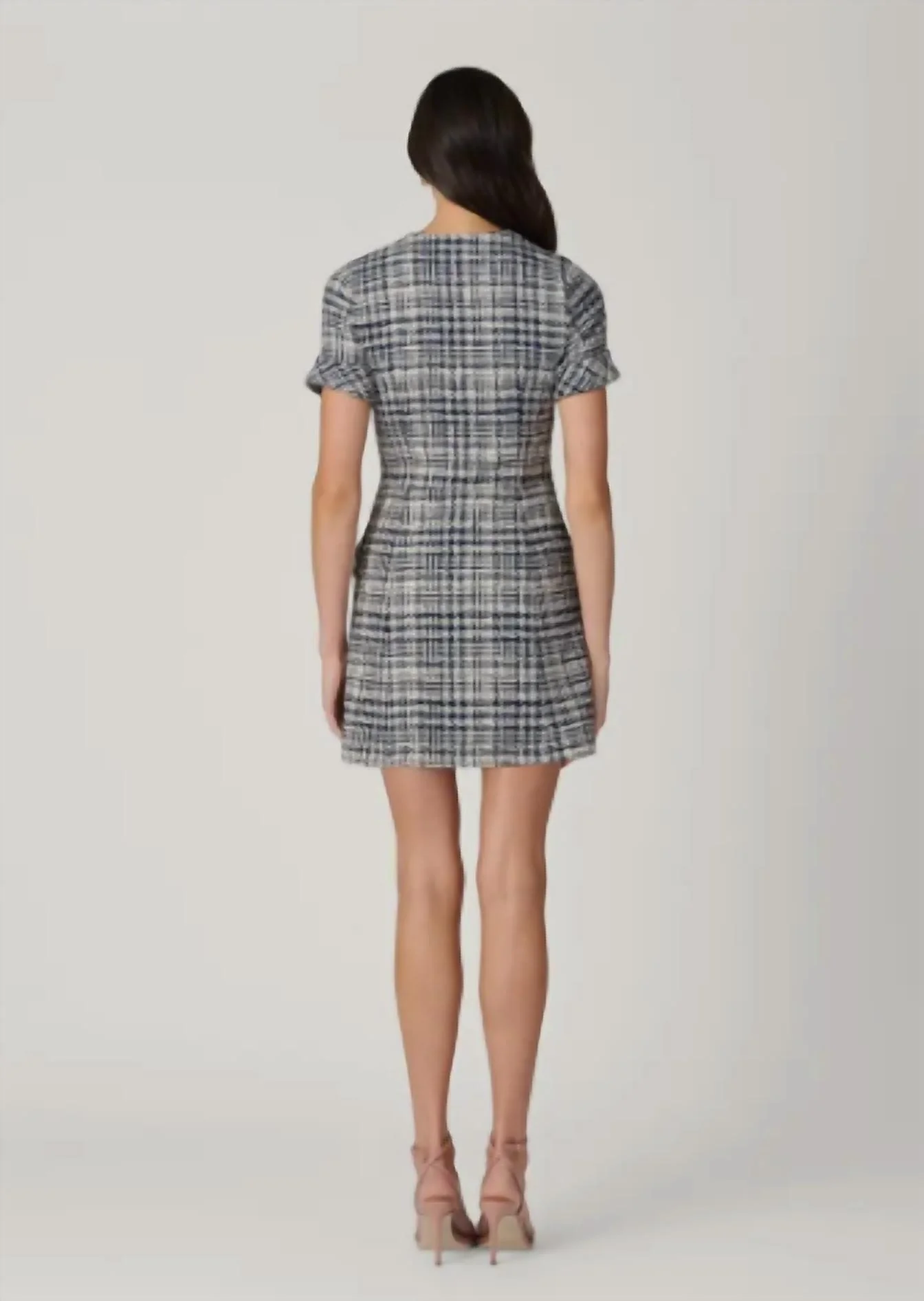 Haisley Dress In Navy/ivory - Image 3