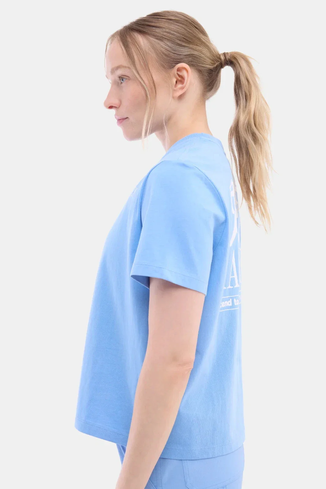Halfdays T-Shirt Women's Forget Me Not Graphic Print Cotton Boxy Fit DSGL1 5 - Image 4