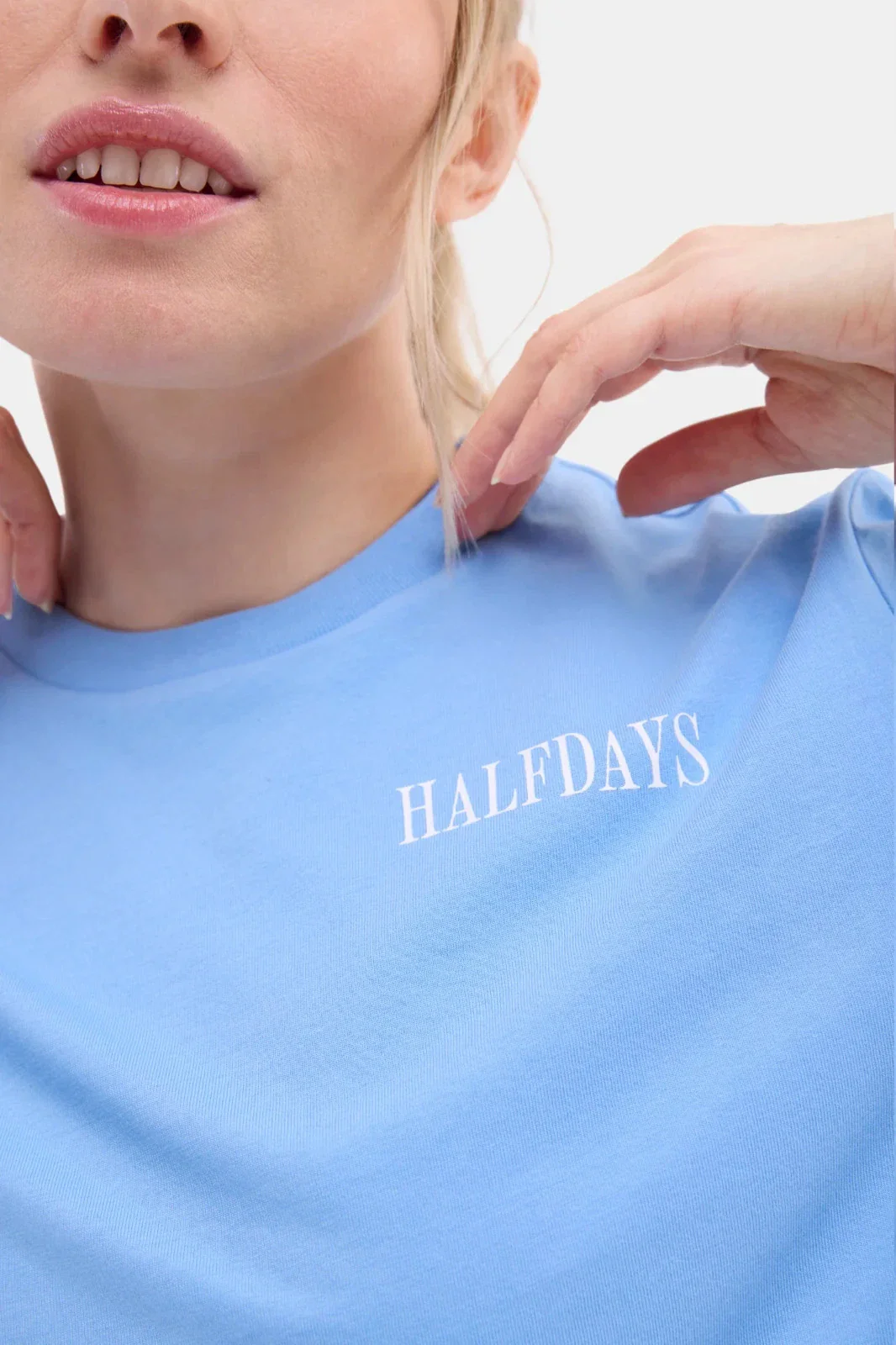 Halfdays T-Shirt Women's Forget Me Not Graphic Print Cotton Boxy Fit DSGL1 5 - Image 5