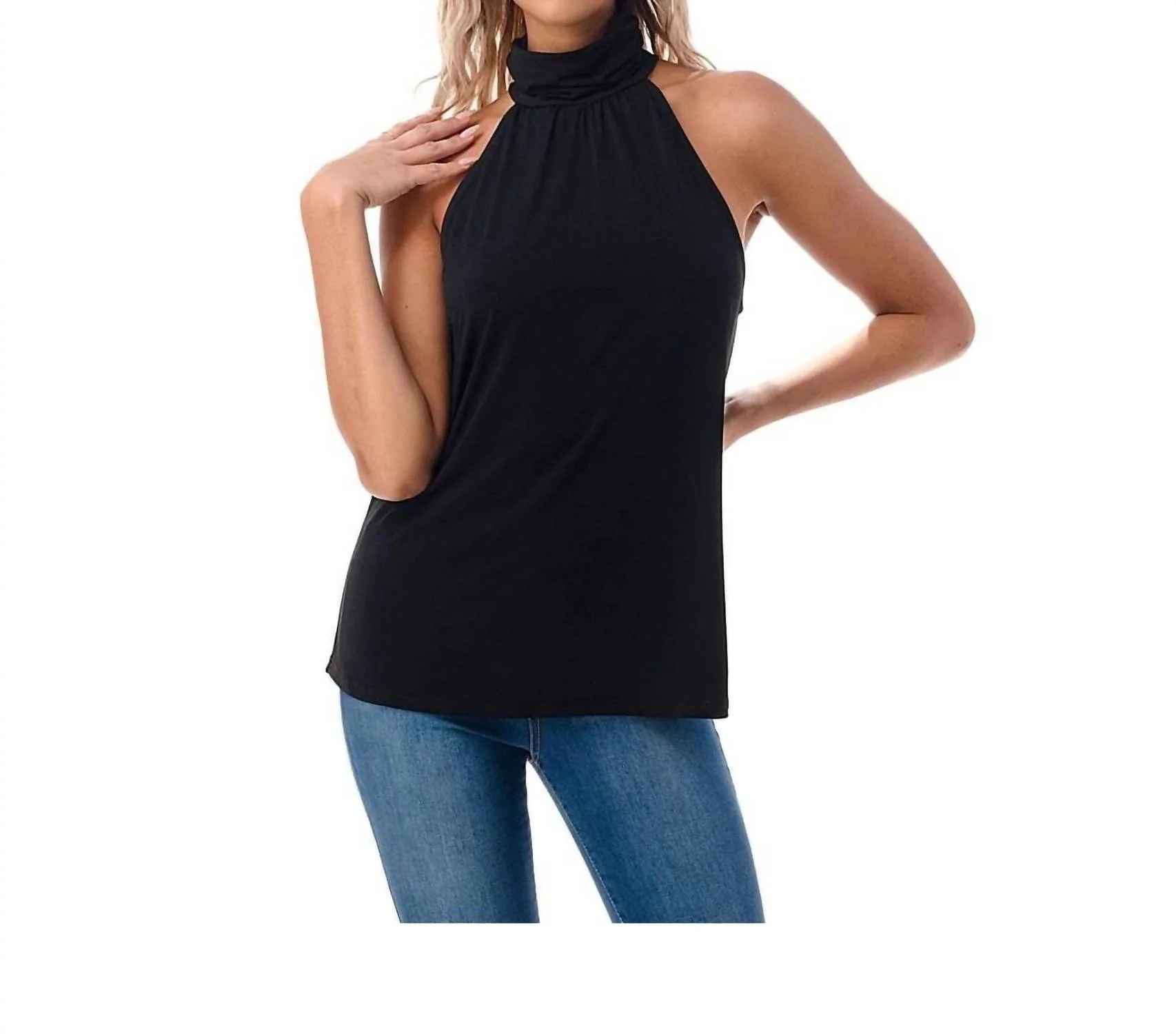 Halter Top In Black