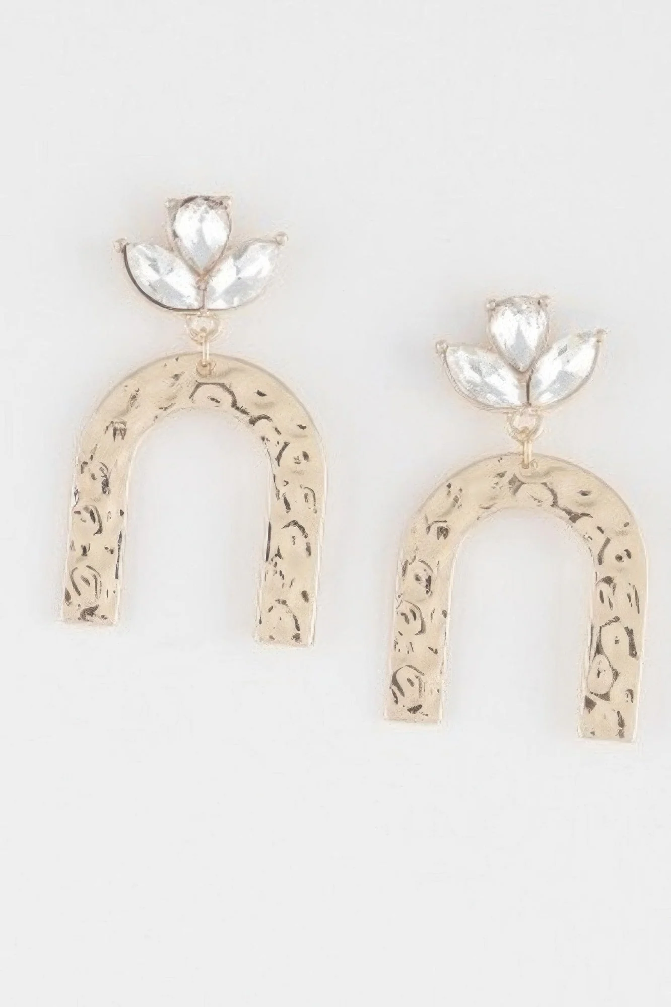 Hammered Arch Earrings - Image 4