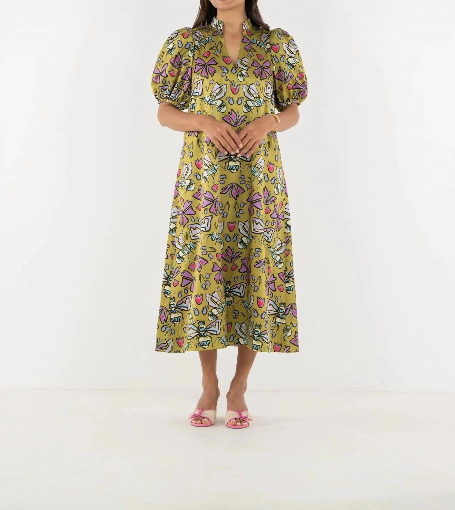Hampton Dress In Dutch Bee