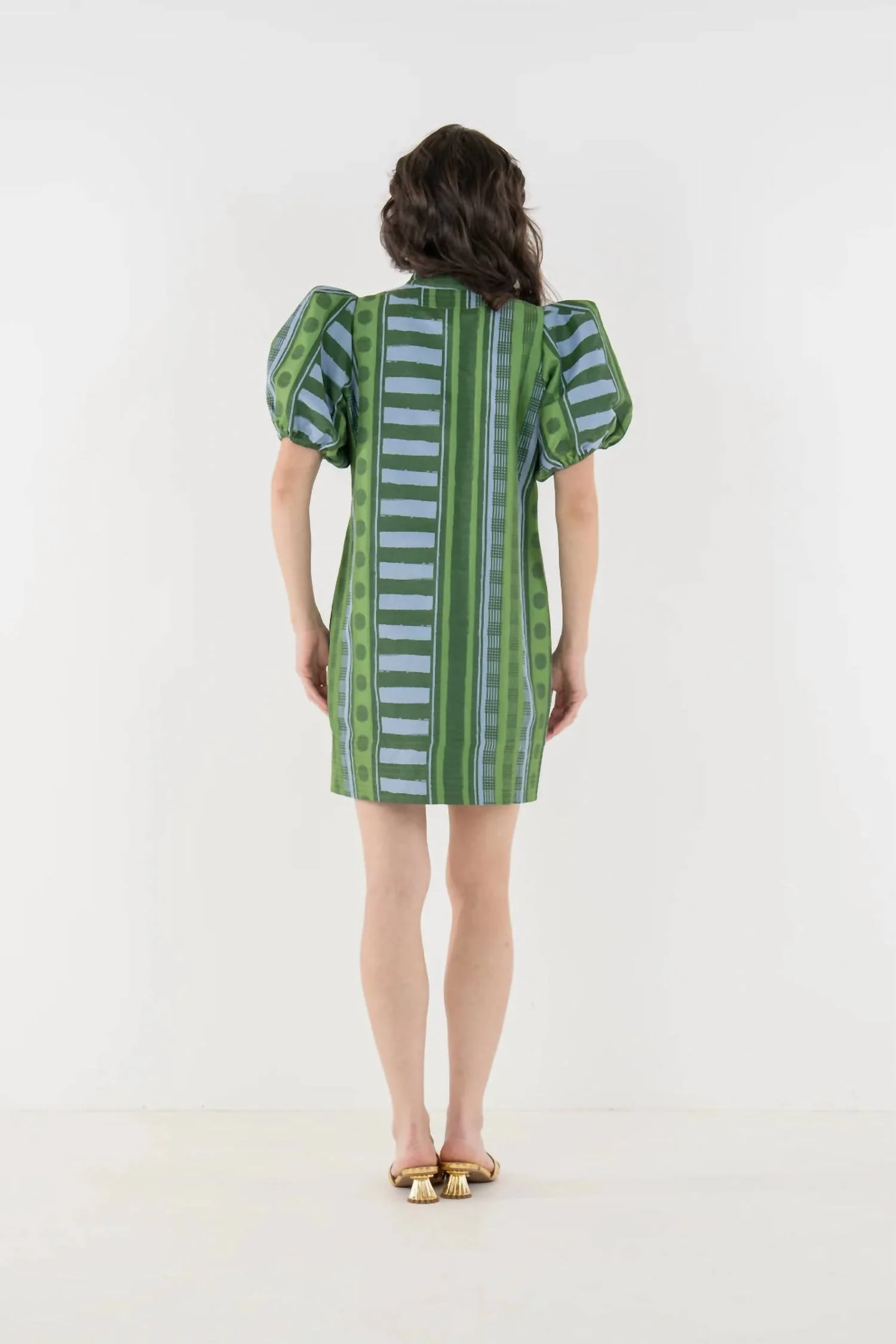 Hampton Mini Dress In Forest Jubille - Image 2