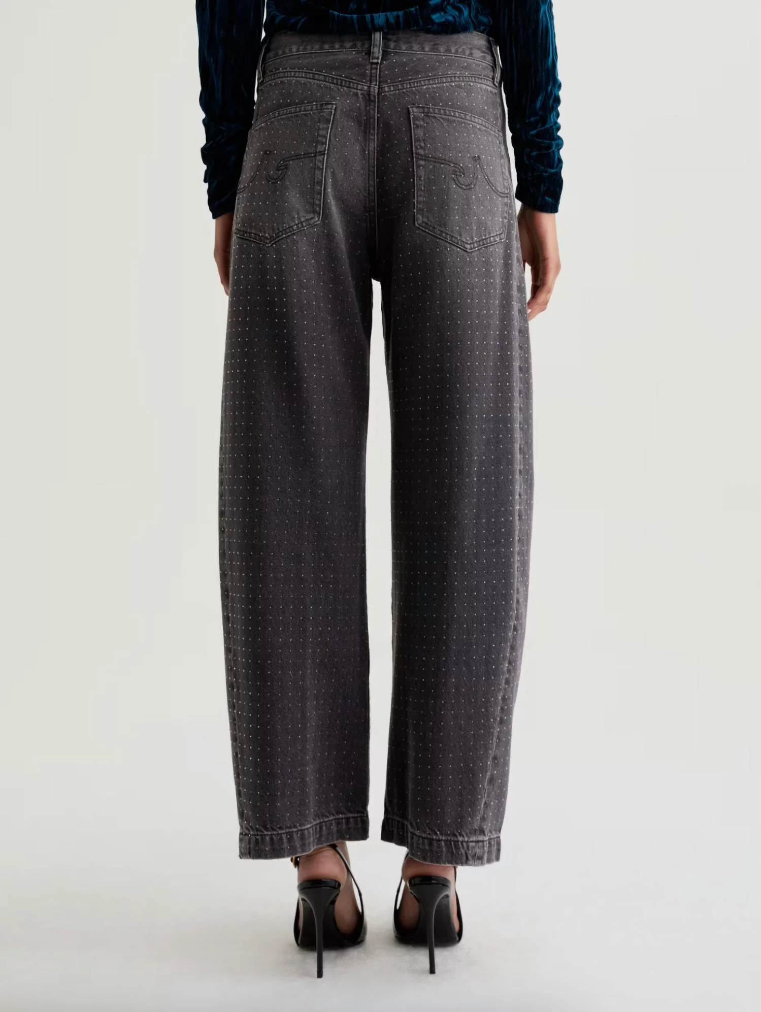 Hattie High Rise Barrel Jeans In Star Light - Image 3