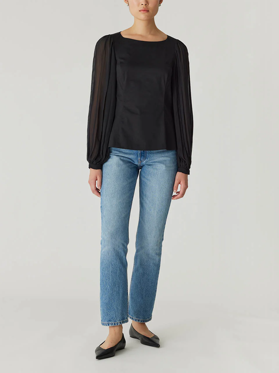 Heavy Cotton Chintz Boat Neck Top - Image 6