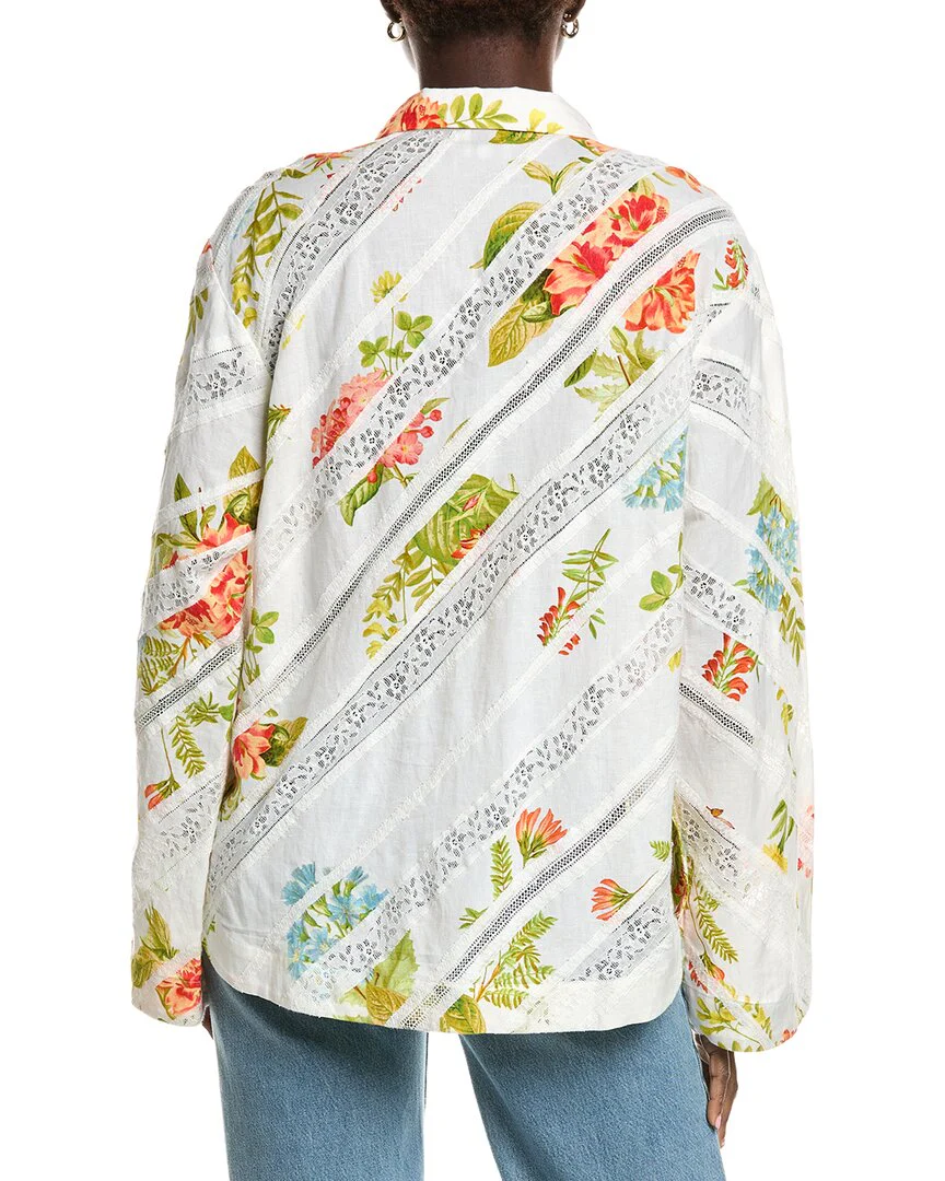 Hemant & Nandita Drop Shoulder Linen-Blend Tunic - Image 2