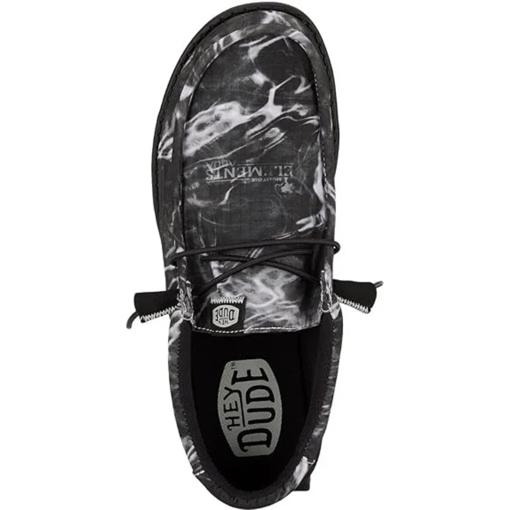 Hey Dude Wally 41790-001 Men's Black Mossy Oak Moc Toe Slip-On Shoes SHOP404 - Image 3