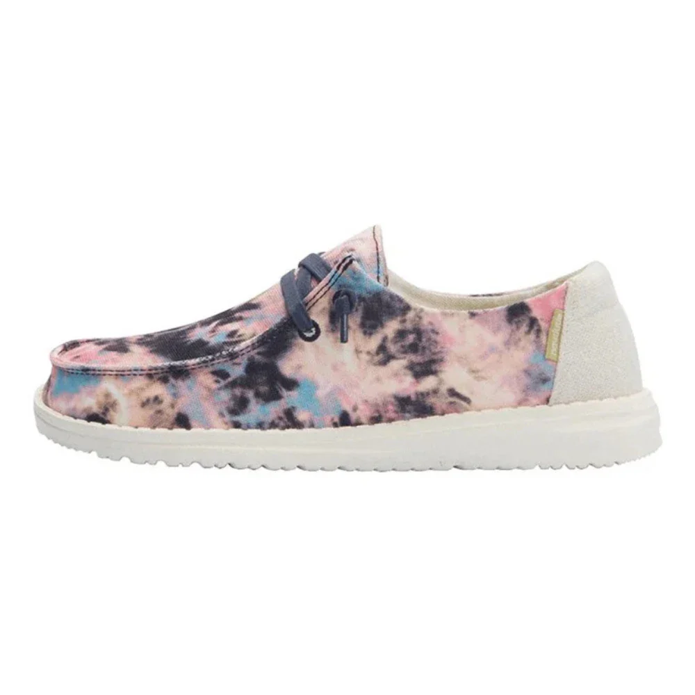 Hey Dude Wendy Women's Multi Tie Dye Slip-On Moc Toe Casual Shoes ZAP2376 - Image 4