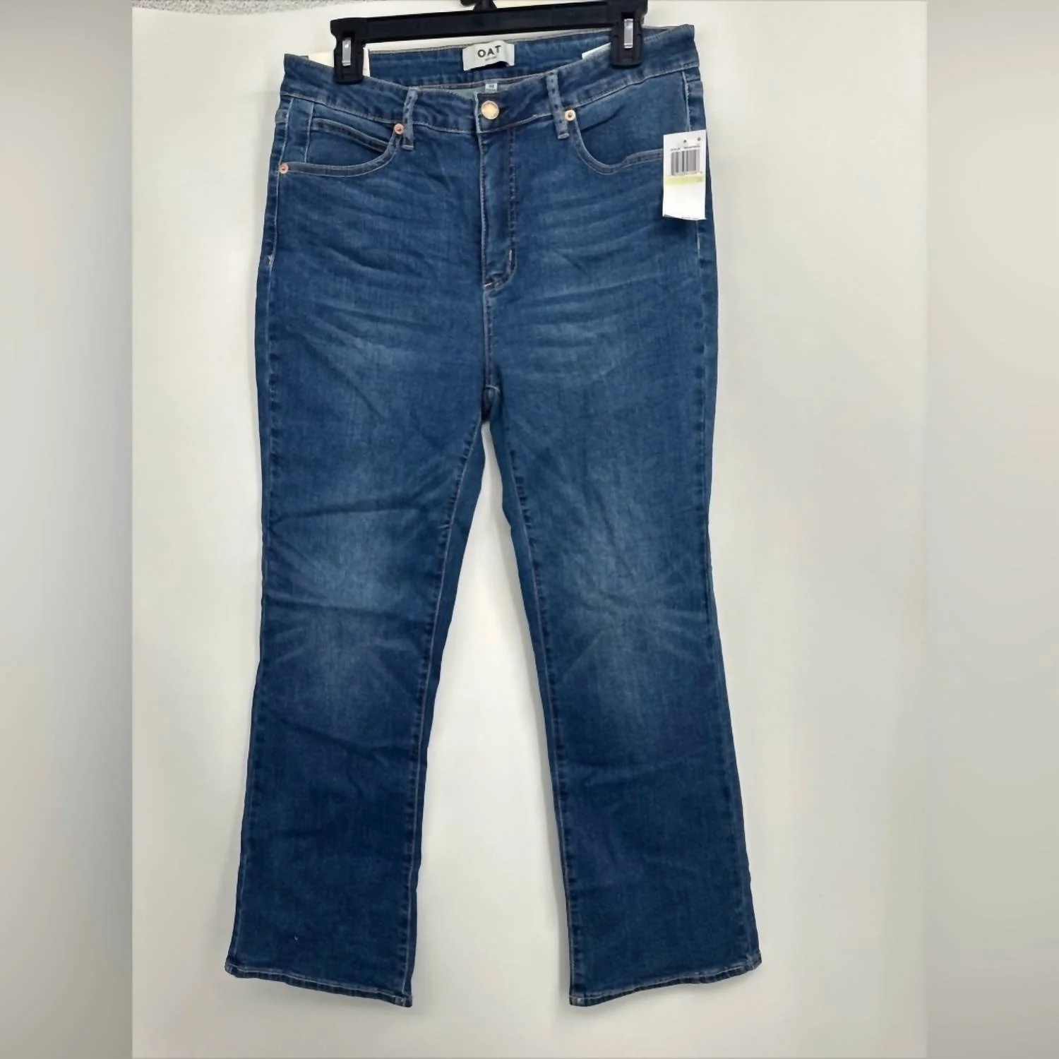 High Rise Boot Crop Jeans In Blue - Image 2
