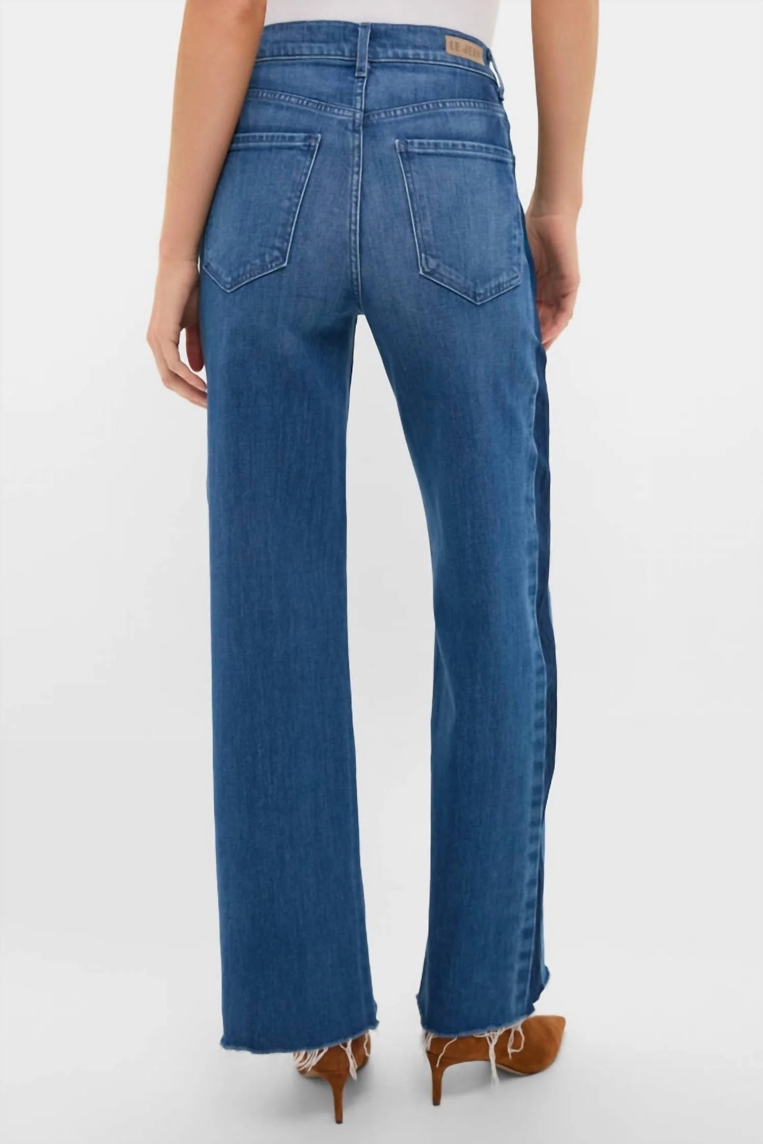 High Rise Column Jean In American Dream - Image 2