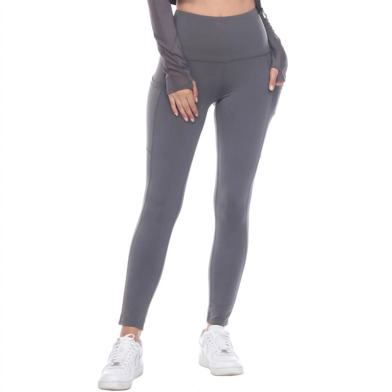 High Rise Leggings In Charcoal