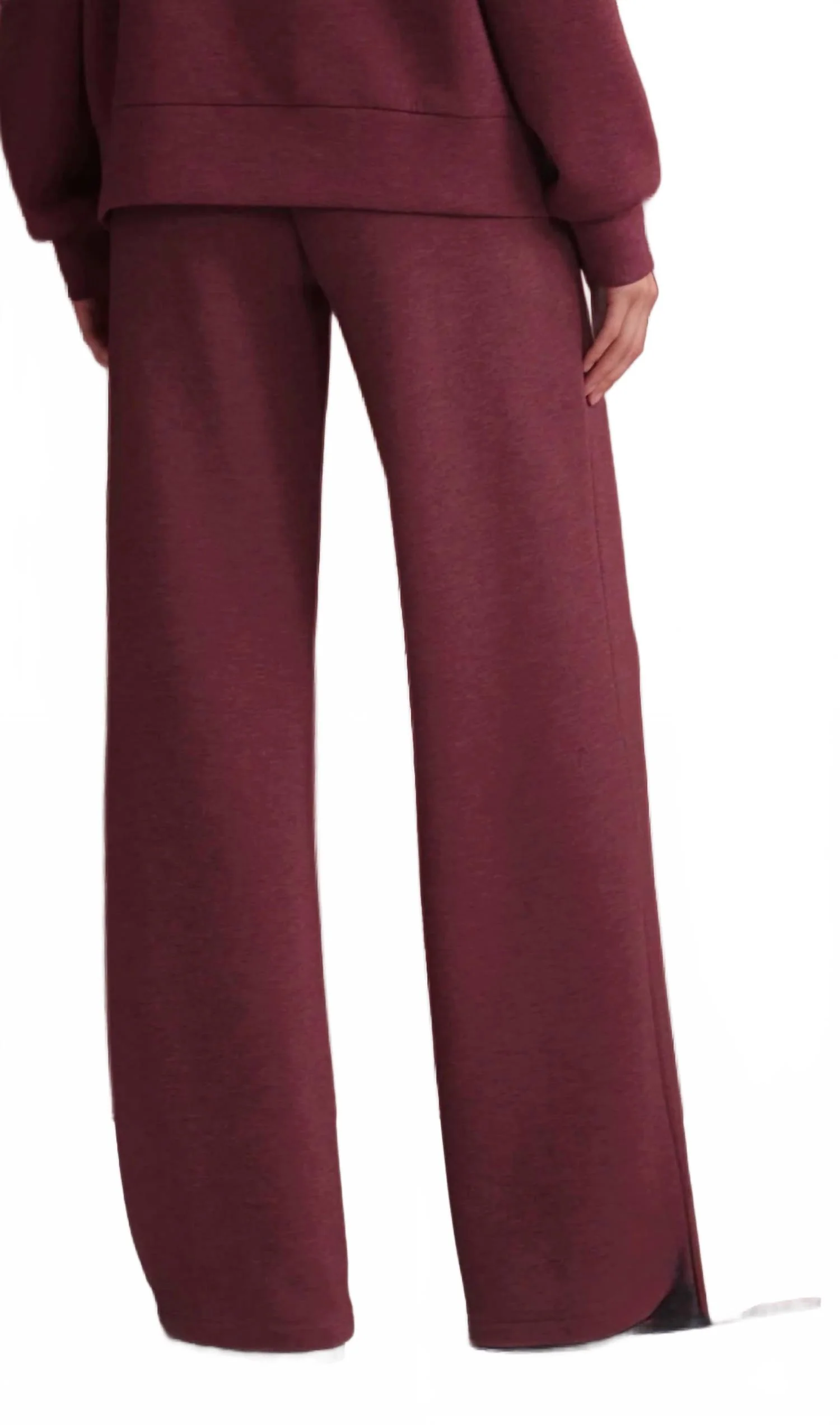 High-Rise Waist Wide Leg Pant In Sassafras Marl - Image 3