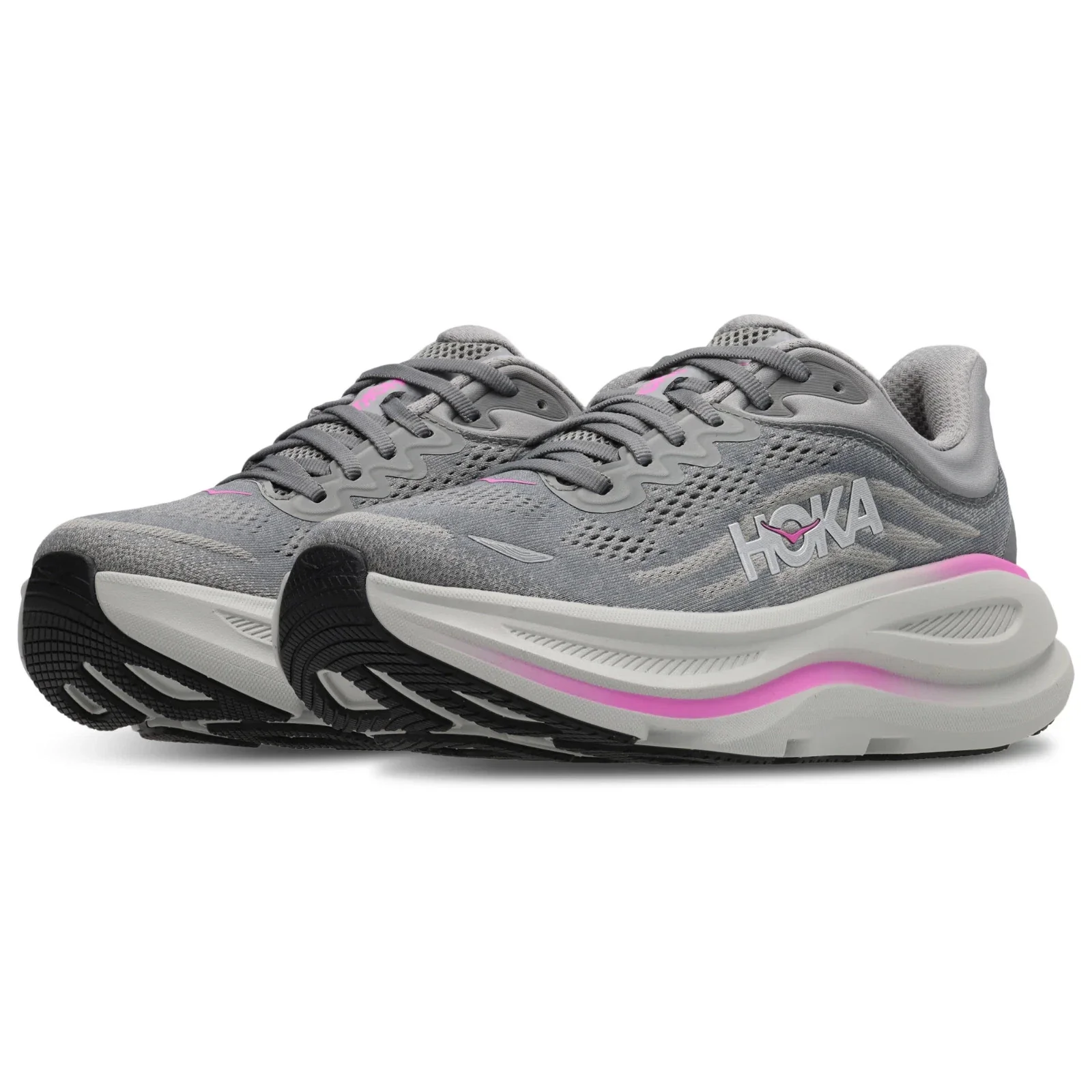 Hoka One One Bondi 1162012-GYST Sneakers Women Gray Road Running Shoes HTAT634