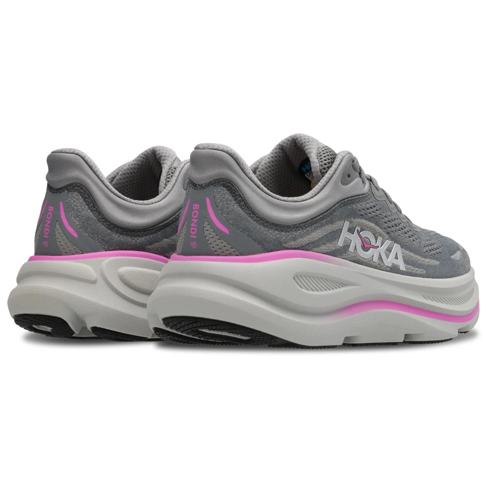 Hoka One One Bondi 1162012-GYST Sneakers Women Gray Road Running Shoes HTAT634 - Image 3