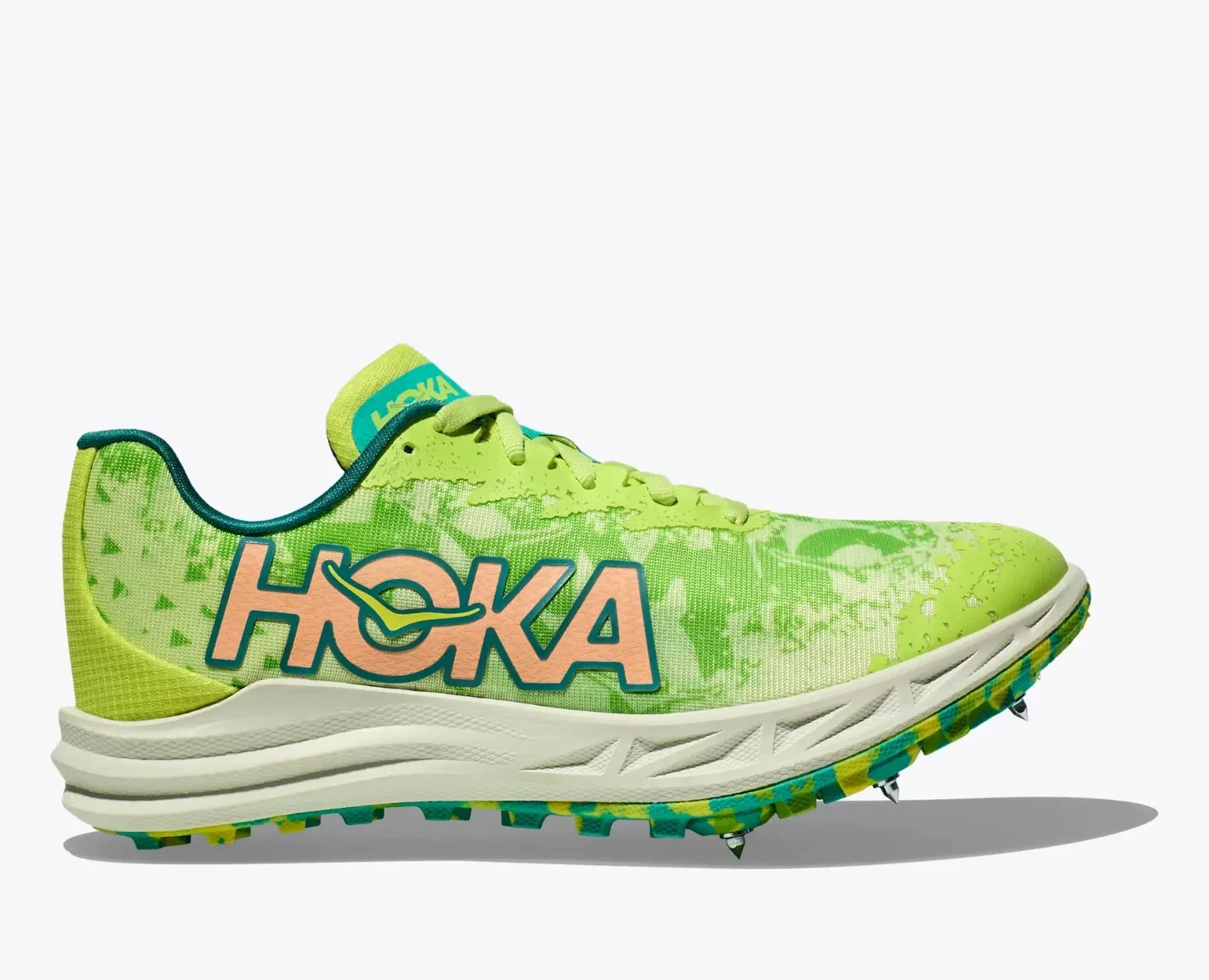 Hoka One One Crescendo XC 1141272-LLC Men Green Running Athlete Spikes LIQ675 - Image 2