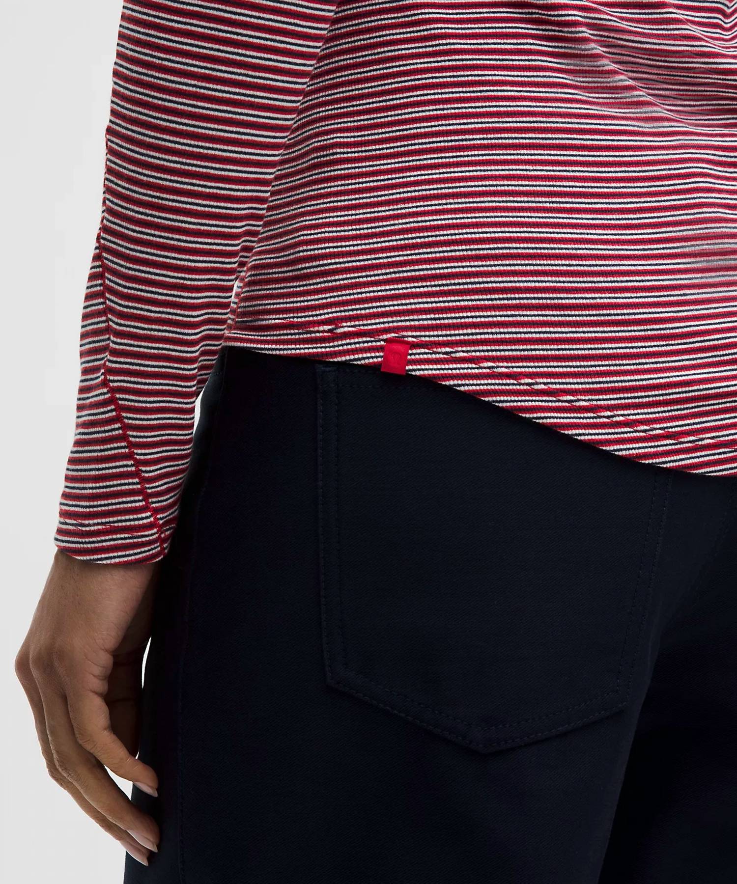 Hold Tight Long Sleeve Top In Oxford Res - Image 3
