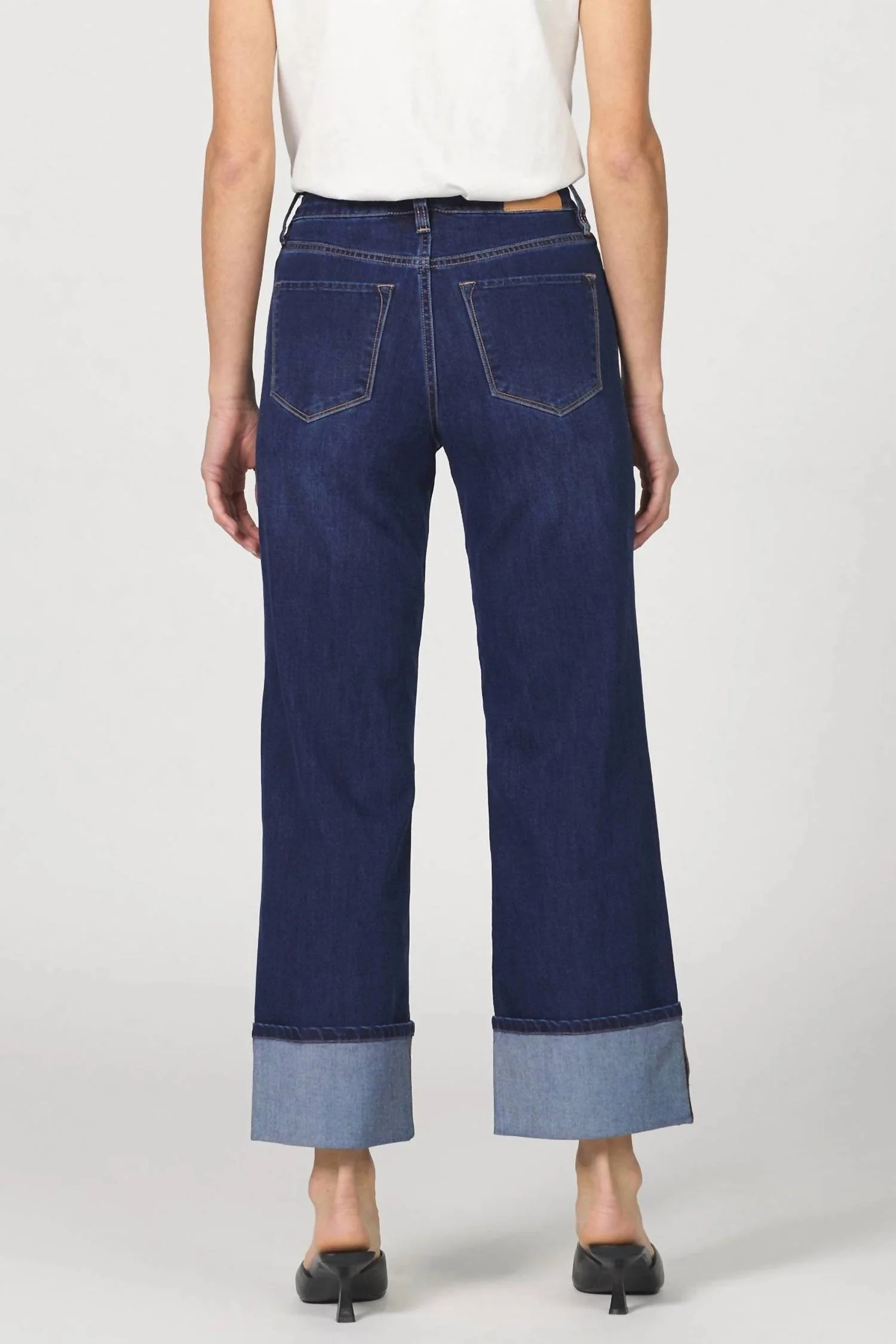 Holly Creased Wide Leg Jeans In Star Demand - Image 2