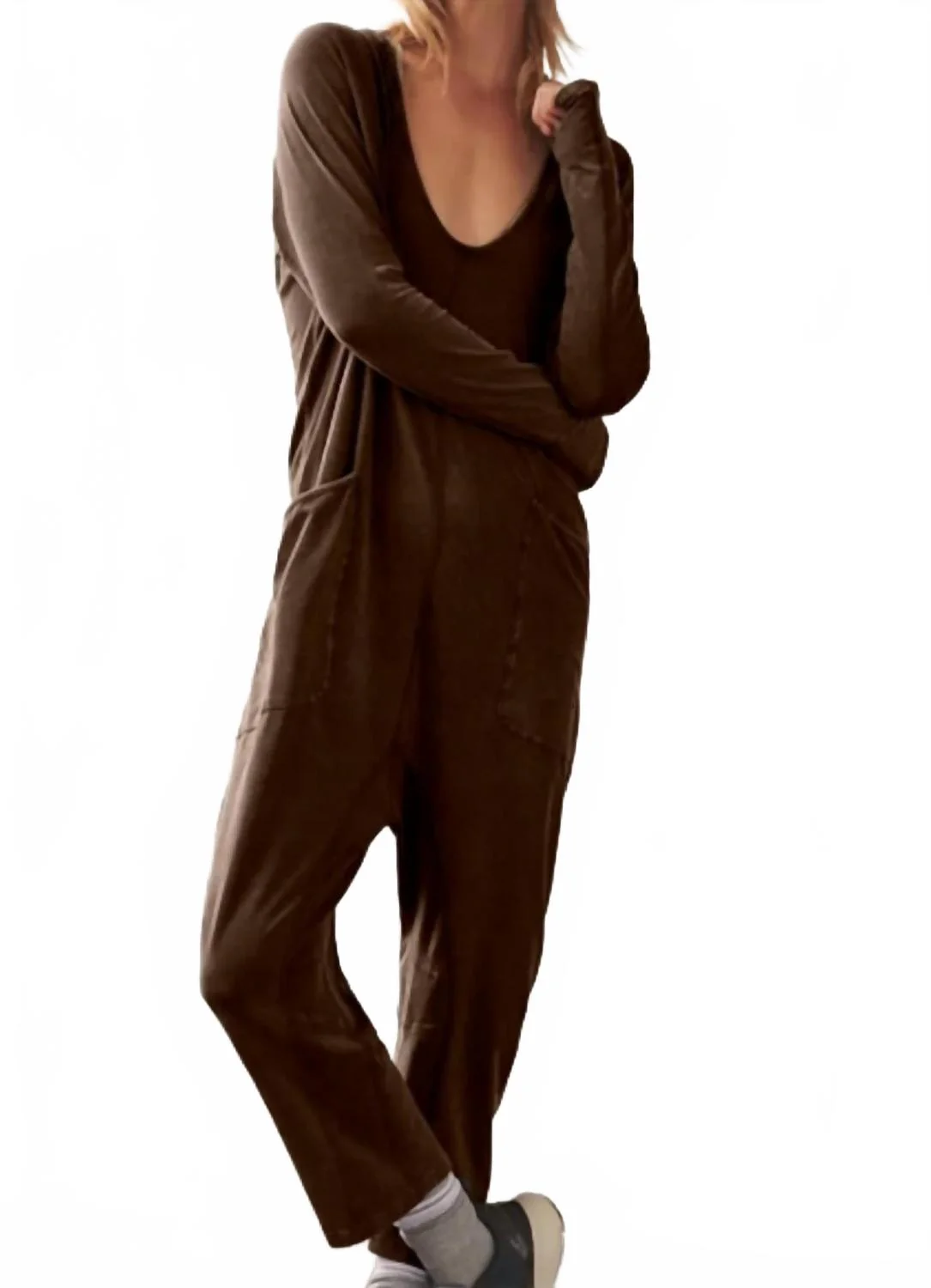 Hot Shot Long Sleeve Onesie In Dark Espresso - Image 2