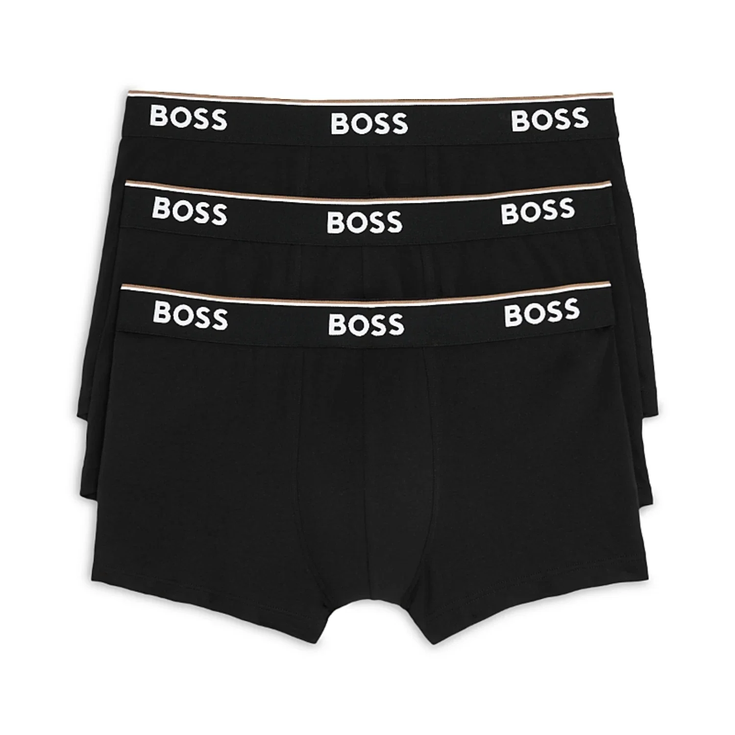 Hugo Boss Underwear Men's Black Cotton Blend Trunks Boxer 3-Pack JZZ71 - Image 2
