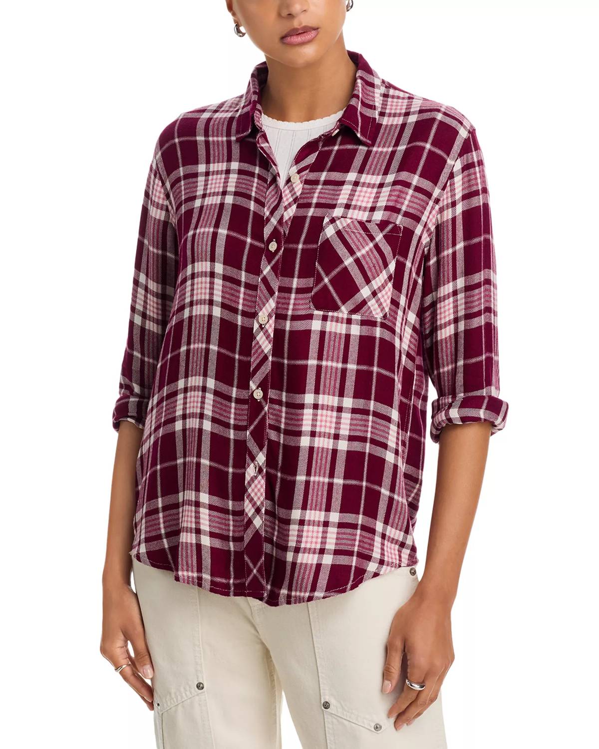 Hunter Long Sleeve Shirt In Red