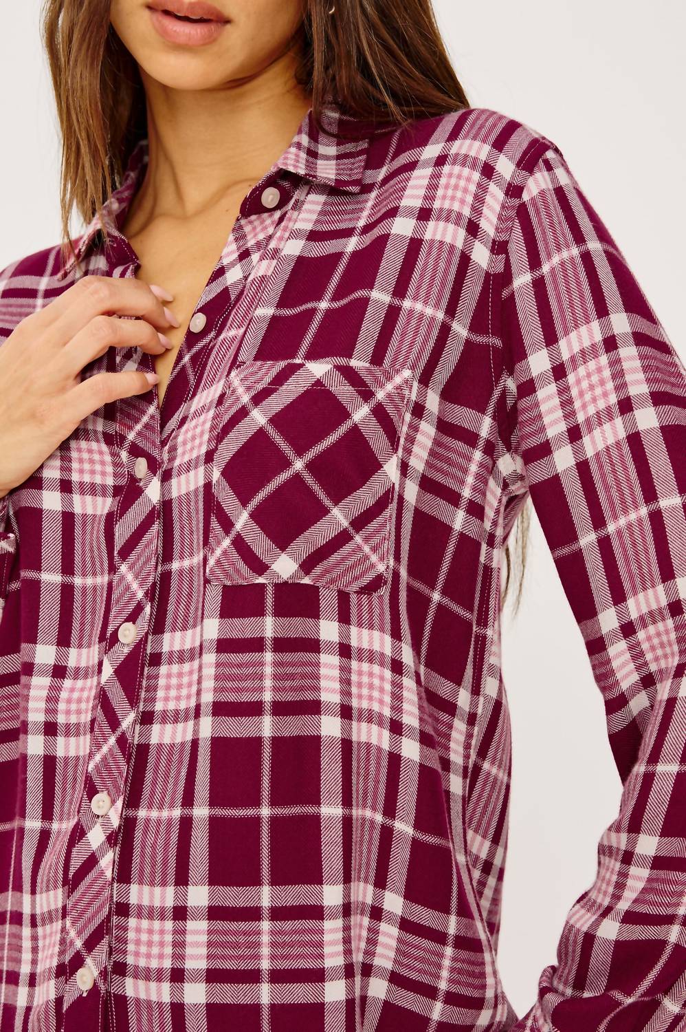 Hunter Shirt In Winterberry - Image 3