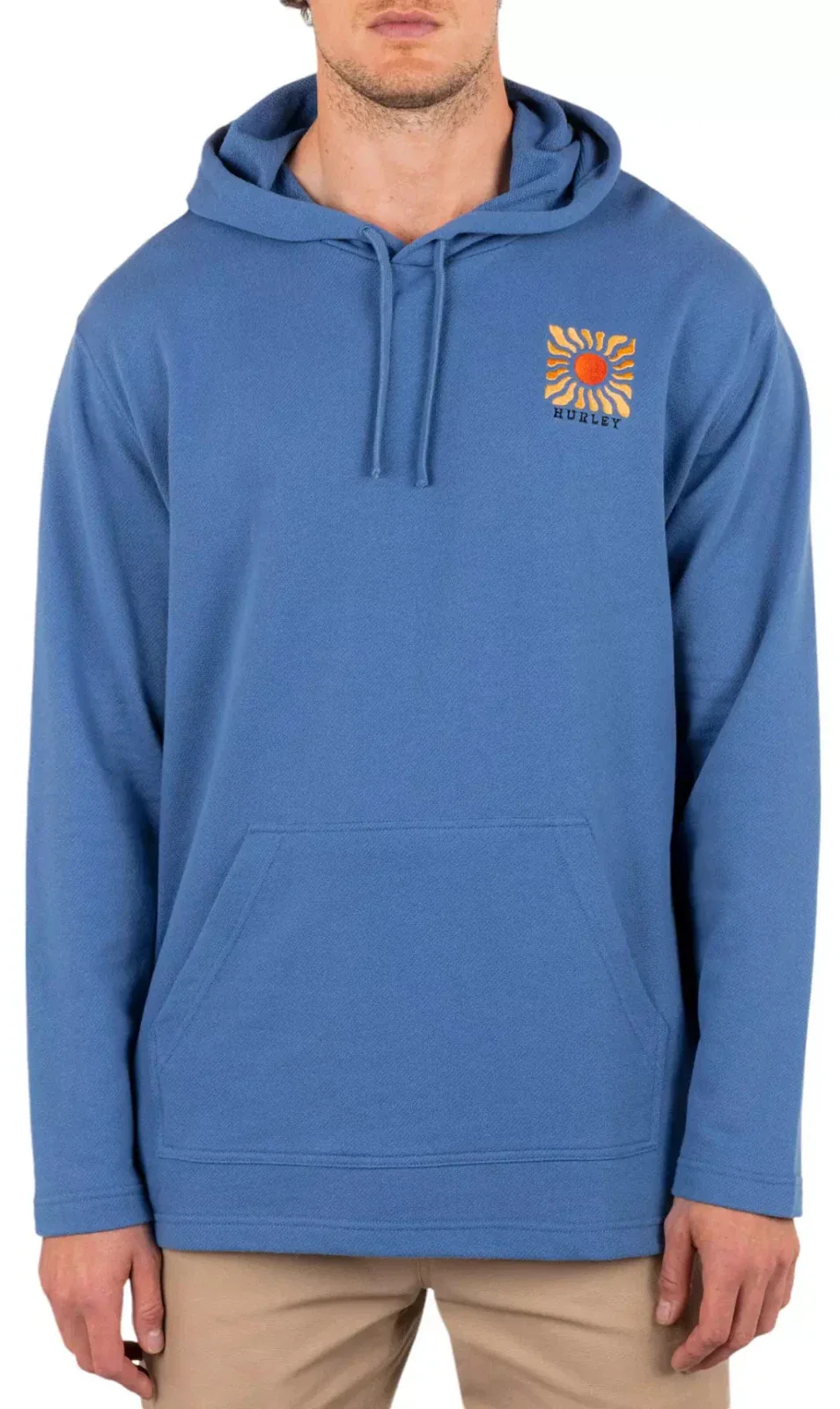Hurley OG Poncho Hoodie Men's Shoreline Lined Long Sleeve Pullover DSGL832