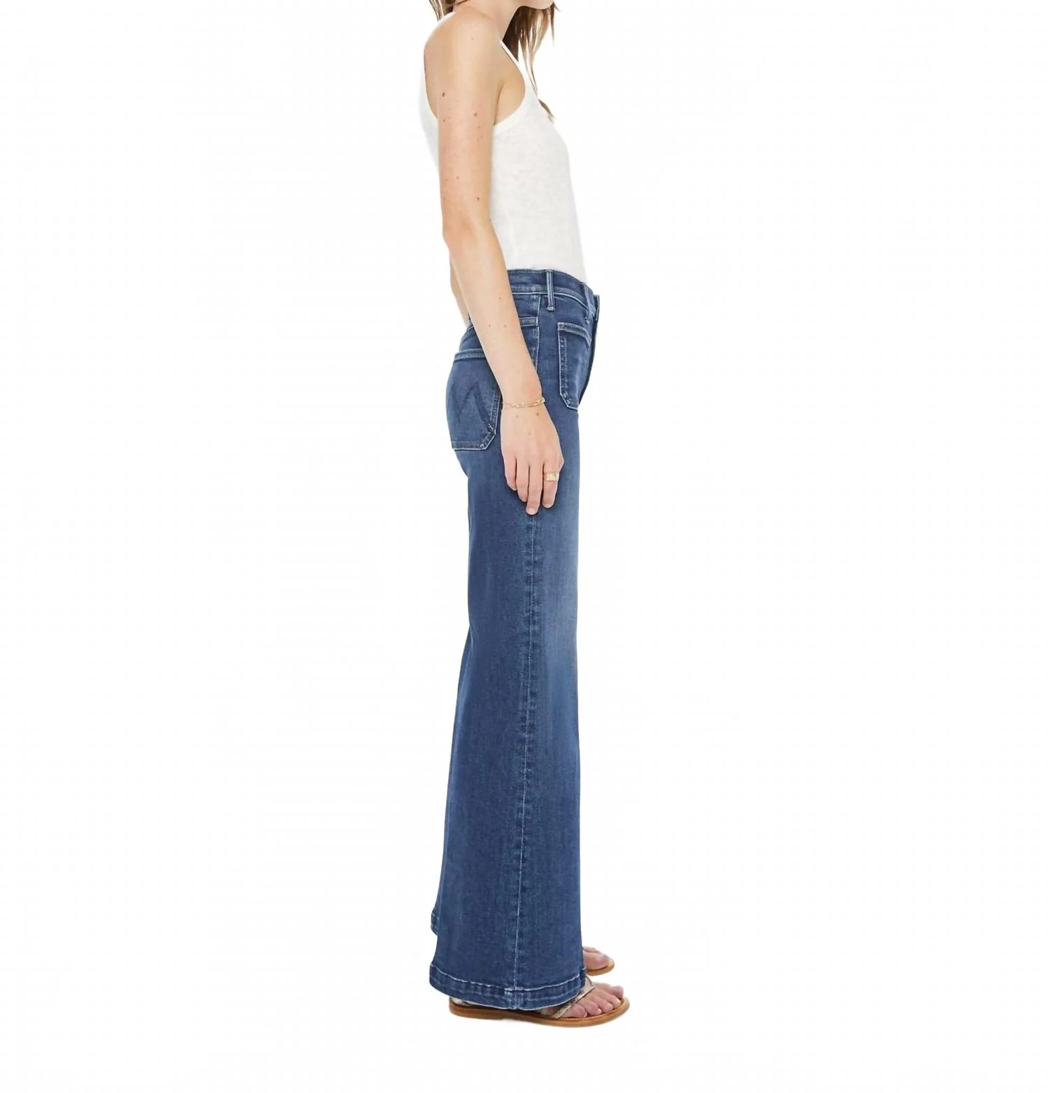Hustler Roller Patch Pocket Skimp Jeans In One Last Shot - Image 2