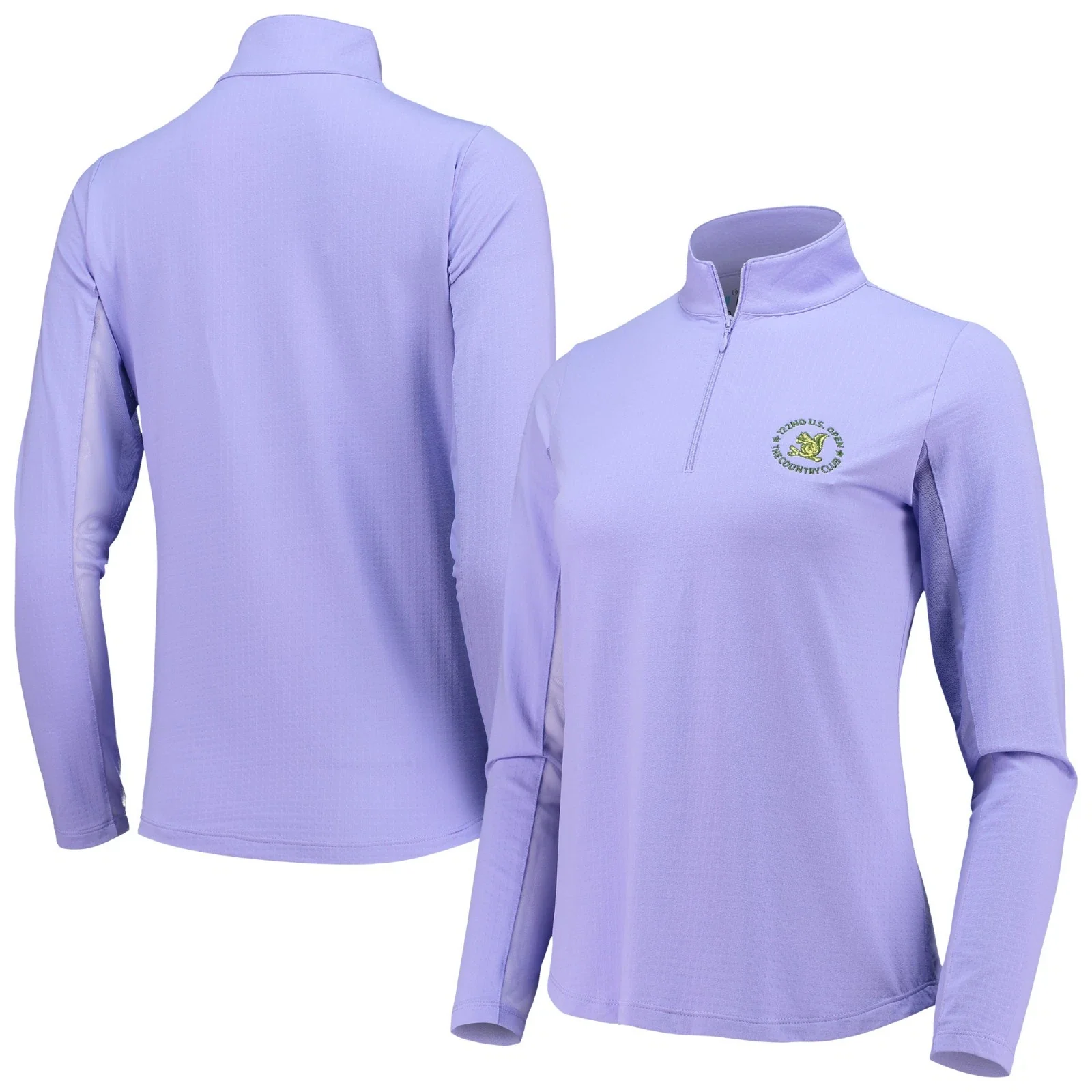 IBKUL 22 U.S. Open Top Women's Purple Long Sleeve IceFil Quarter-Zip DSGL870