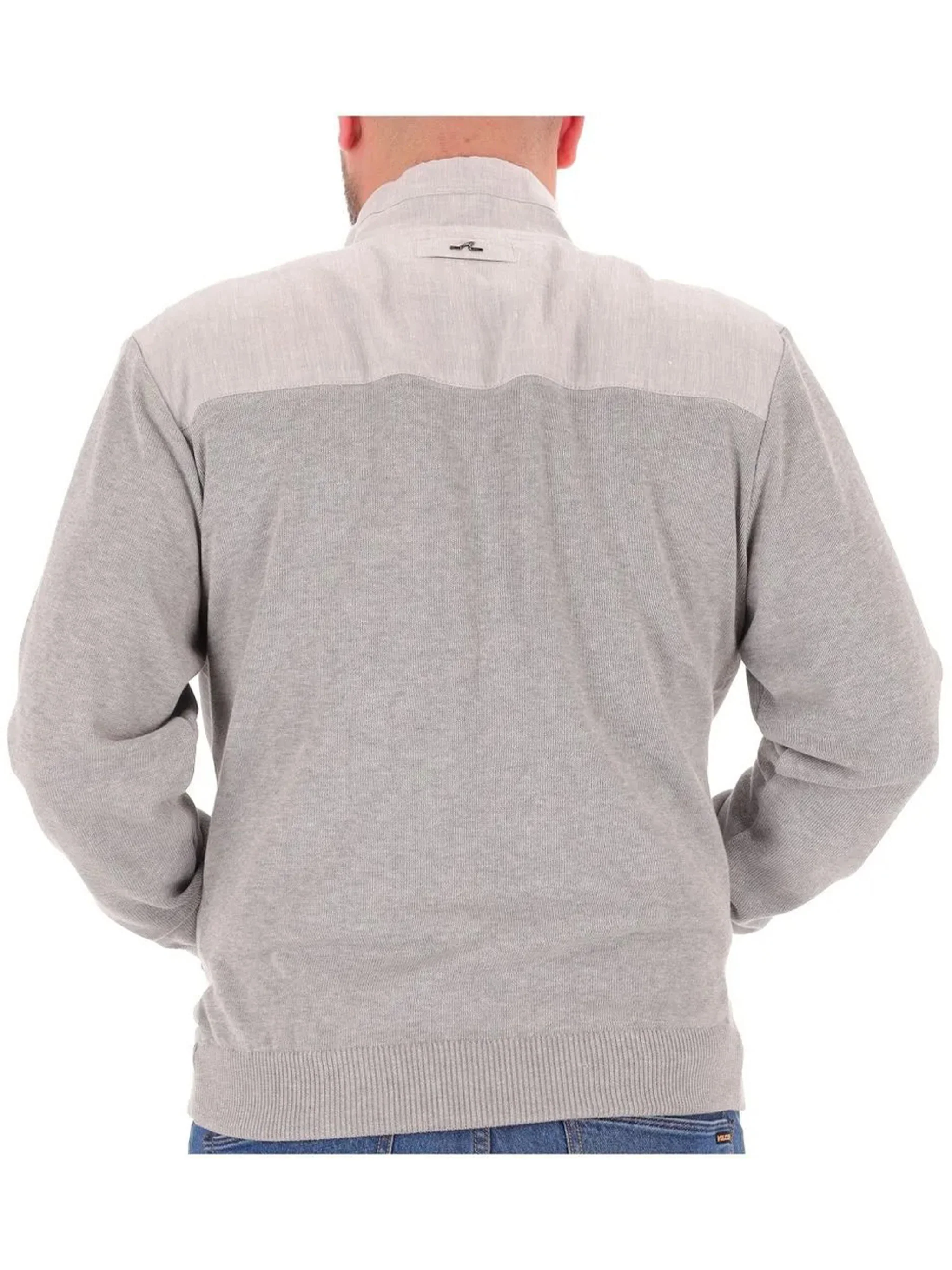 Ibrido Zip Cotone Two Tone Jacket - Image 2