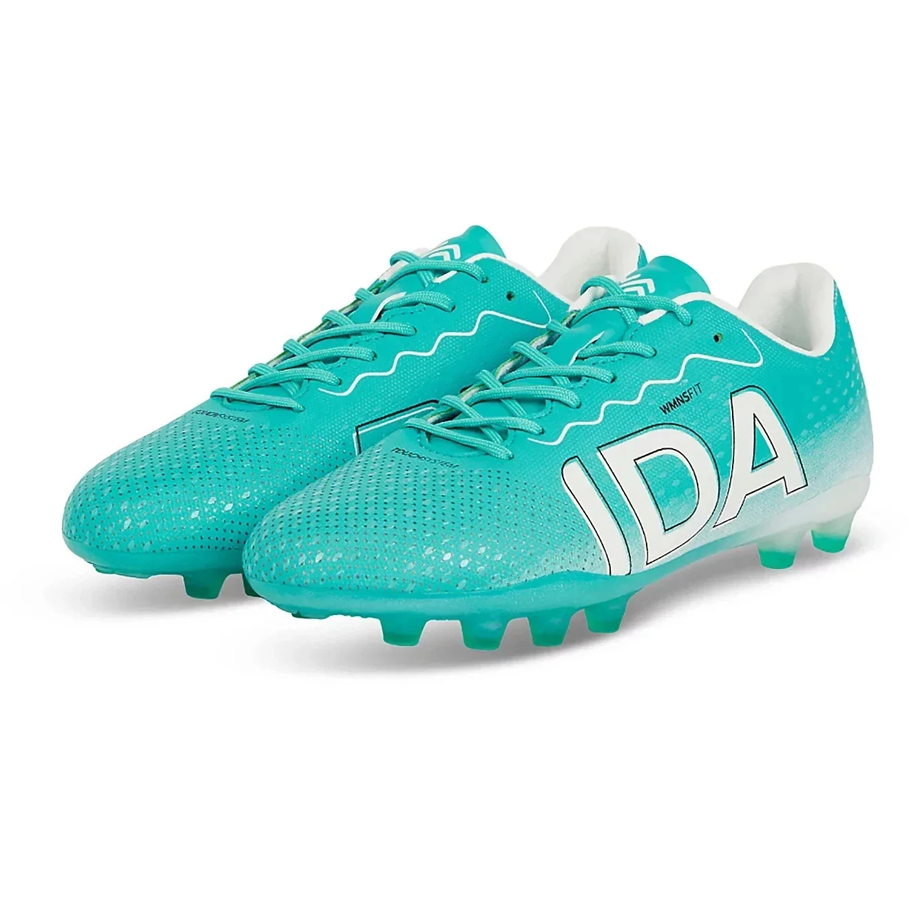 IDA Rise Club Women's Turquoise Aqua Firm & Multi Ground Soccer Cleats NIN1108