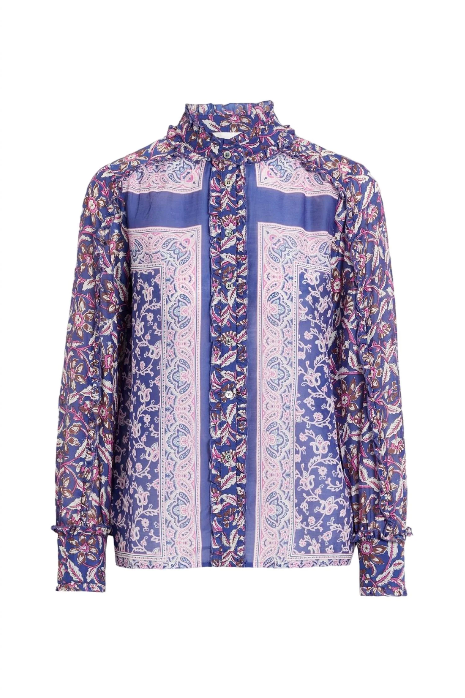 Ilona Blouse In Dark Blue - Image 2
